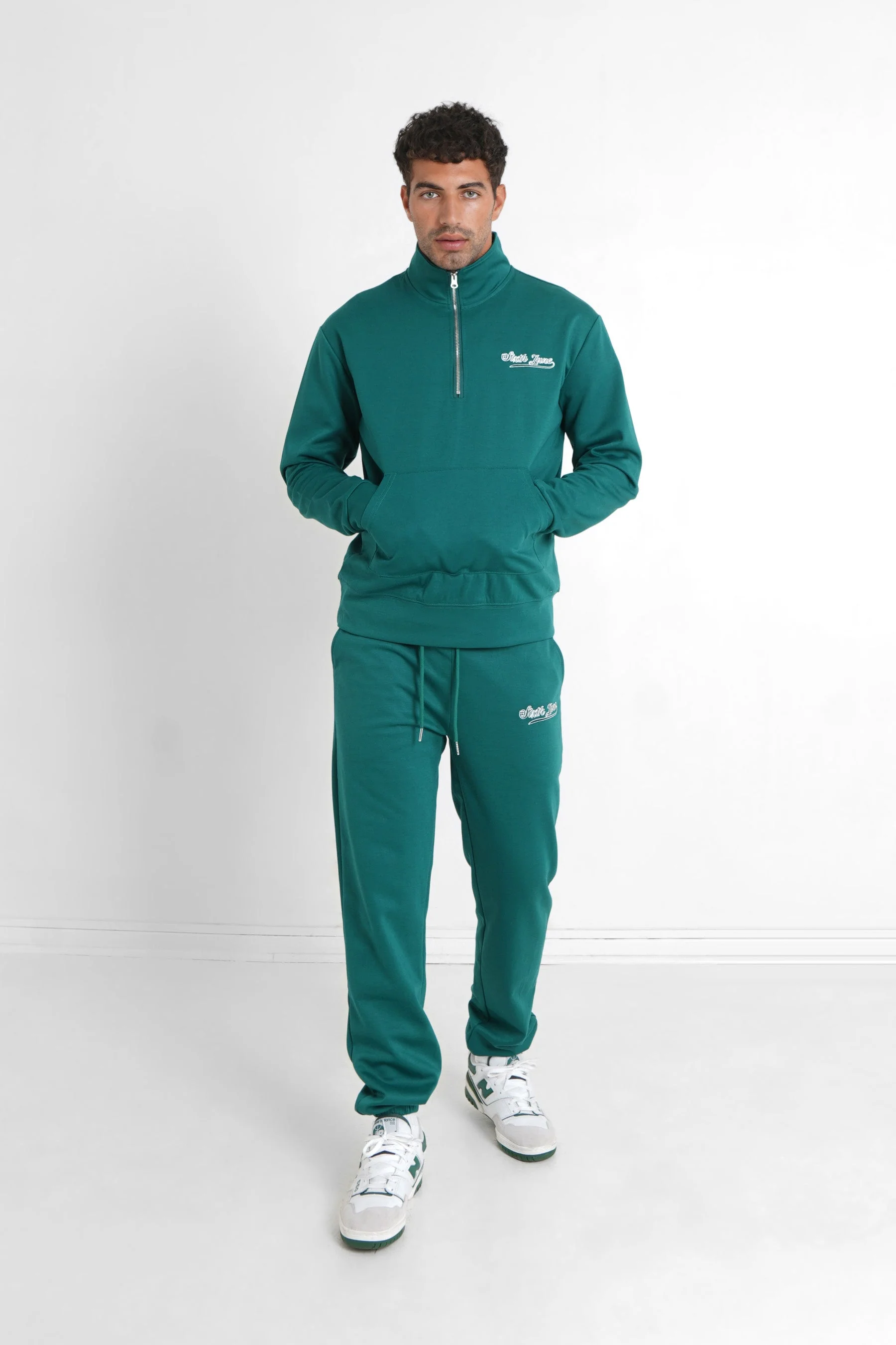 Sweatshirt retro logo Vert foncé - Image 2