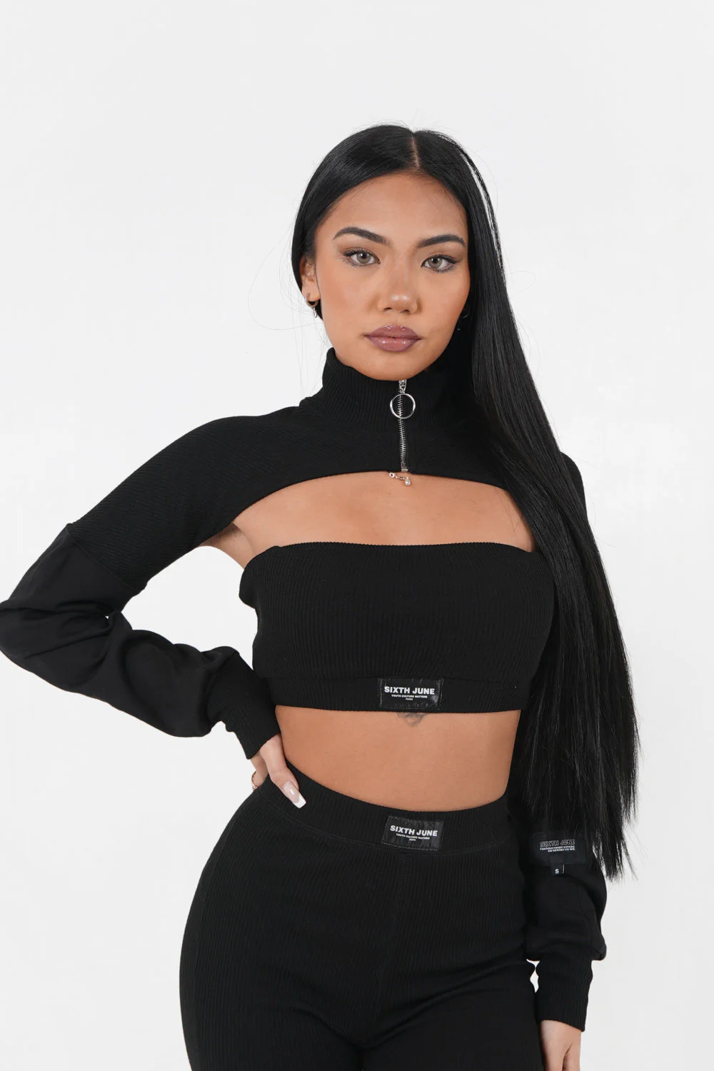 Crop top style boléro Noir