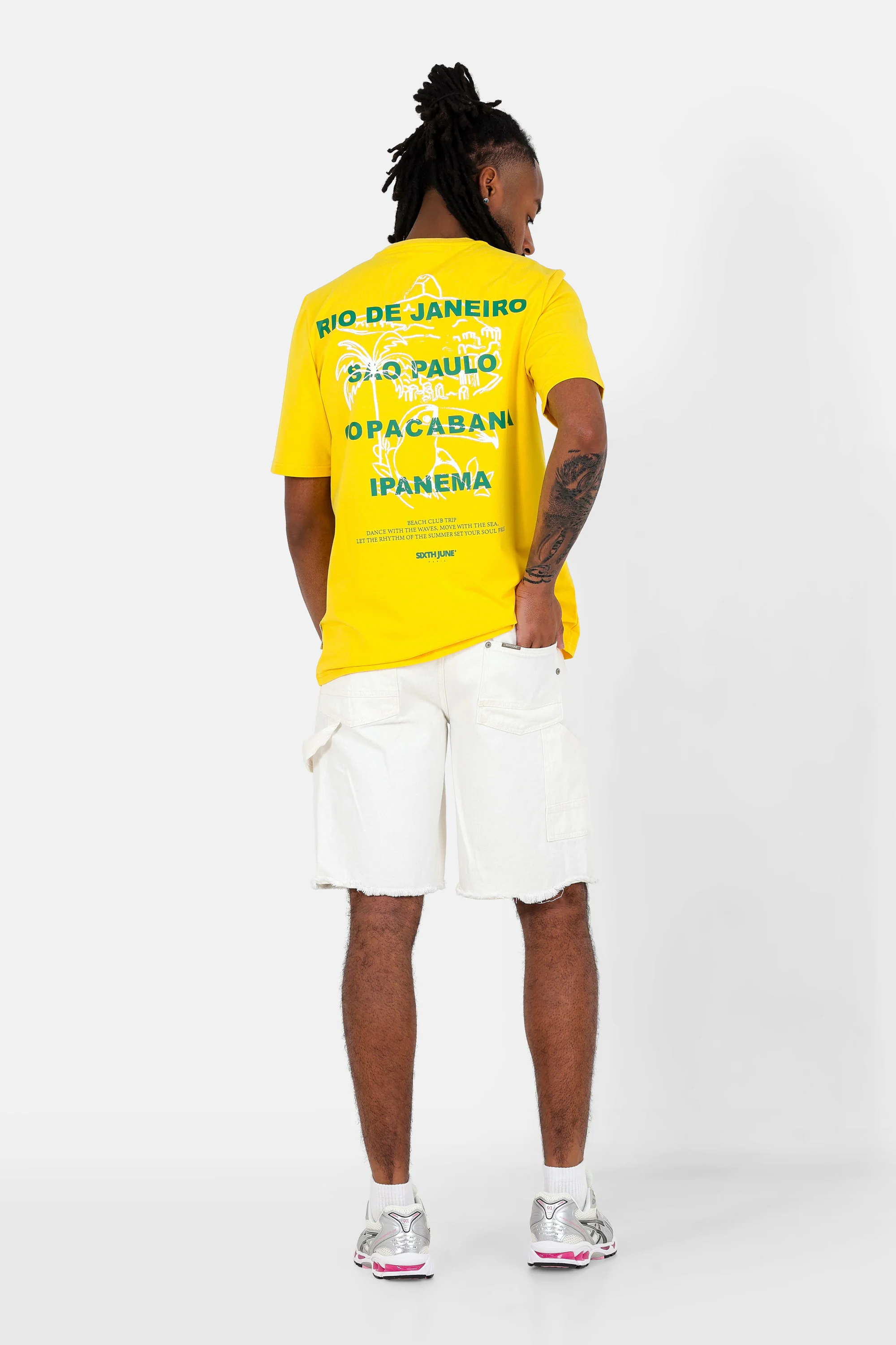 T-shirt Rio print Jaune - Image 2