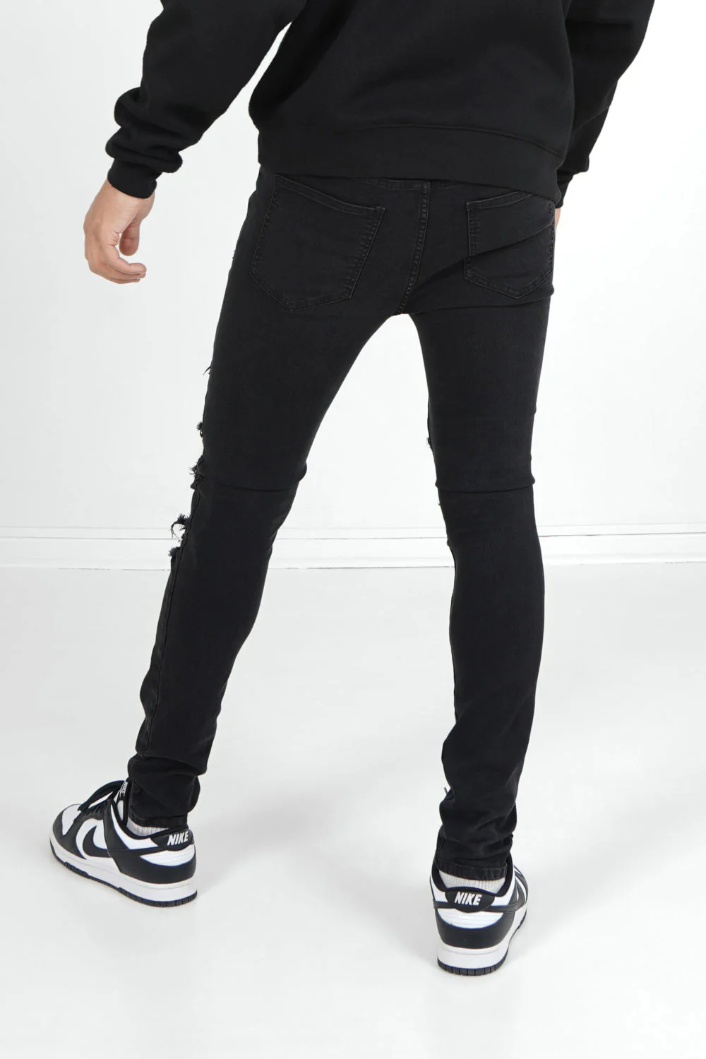 Jean empiècements bandana Noir - Image 5