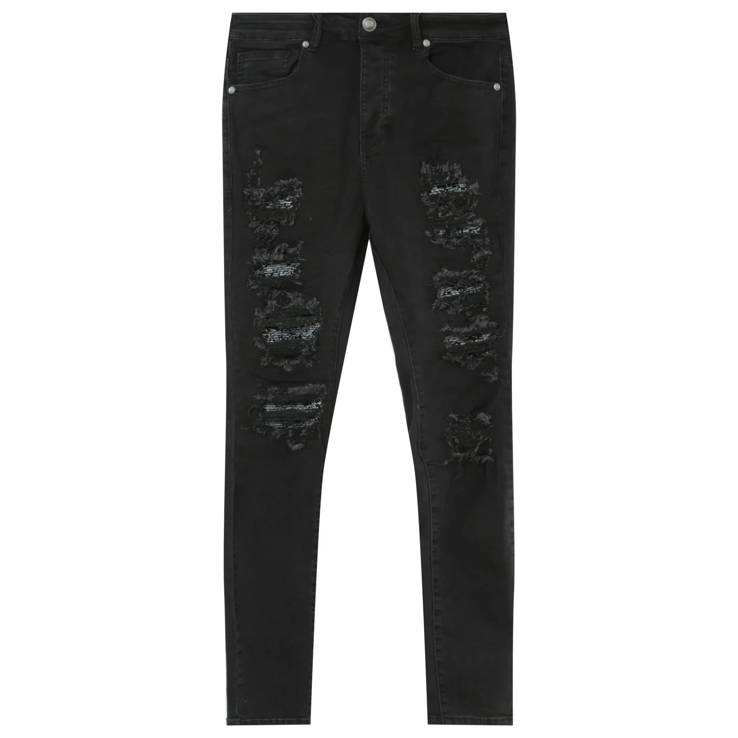 Jean empiècements bandana Noir - Image 6