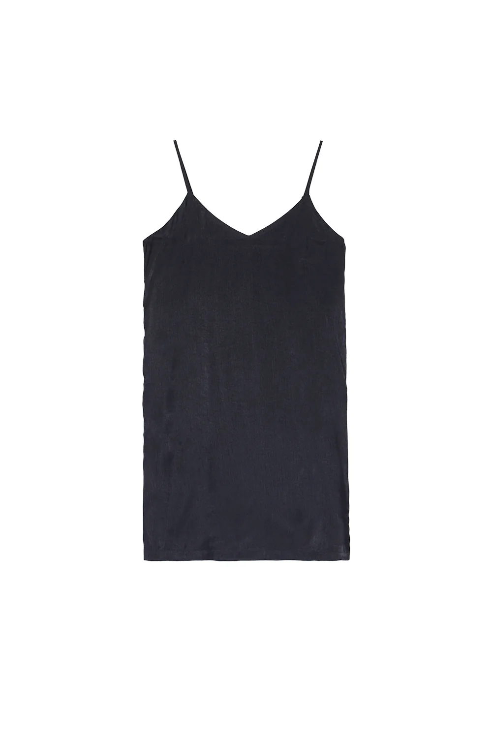 Robe bandes satin noir