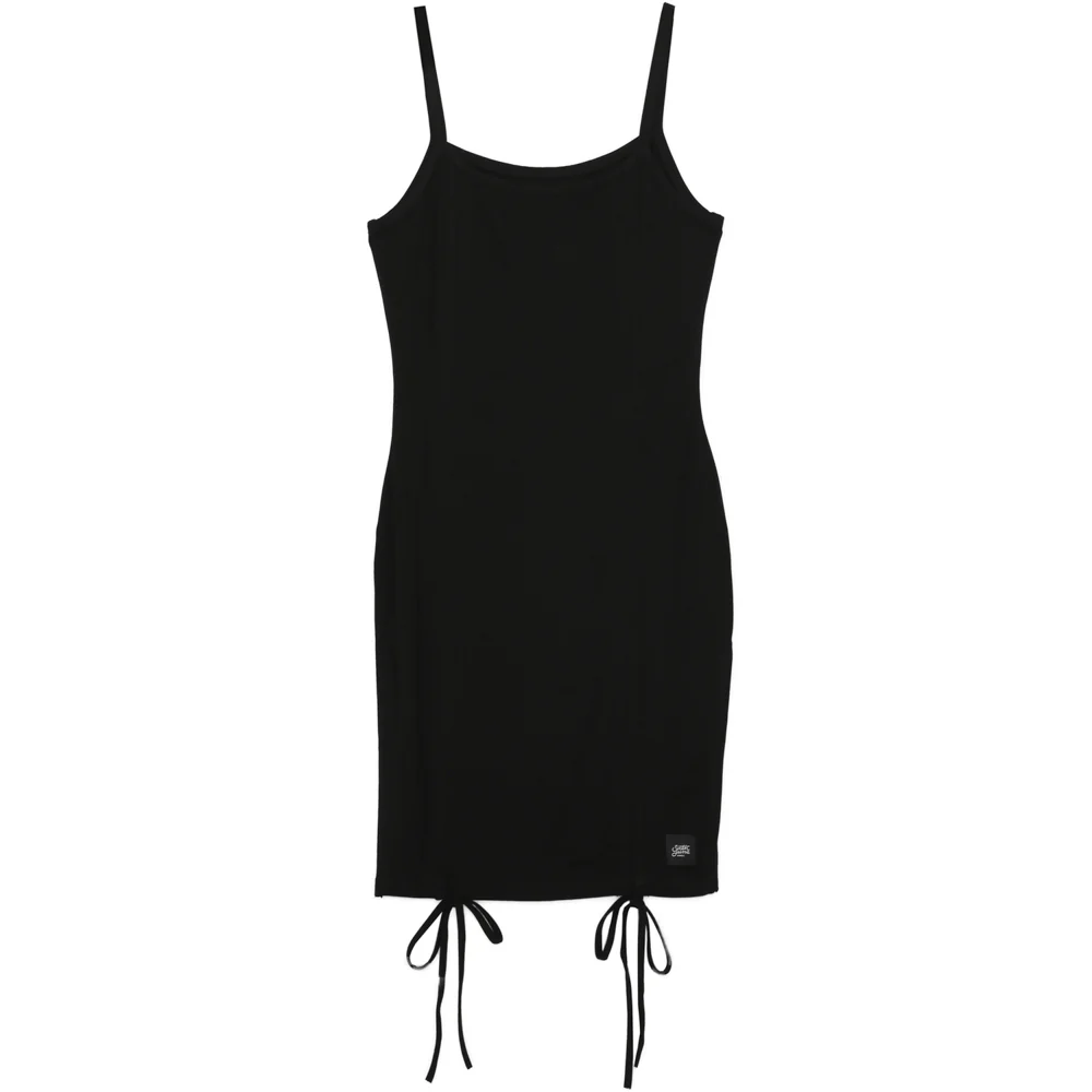 Robe bretelle lacet noir