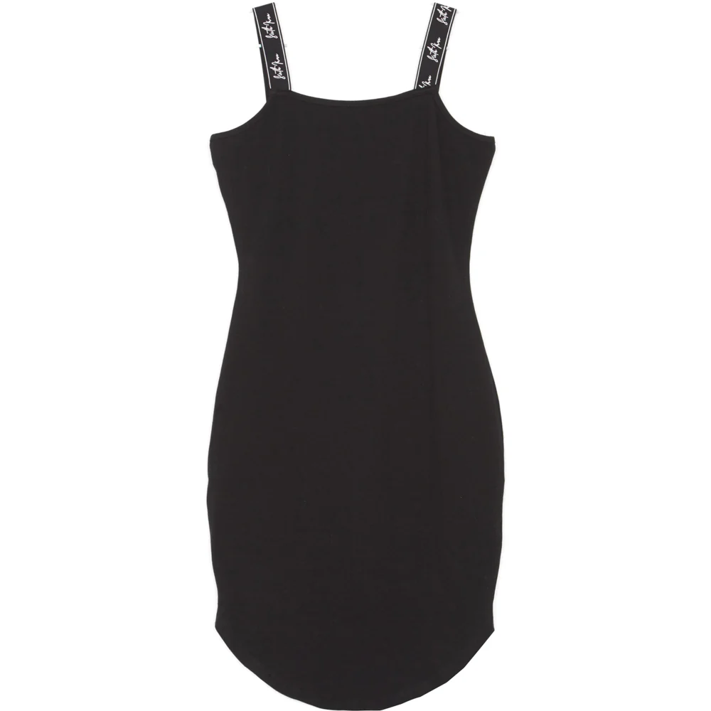 Robe bretelles signature noir
