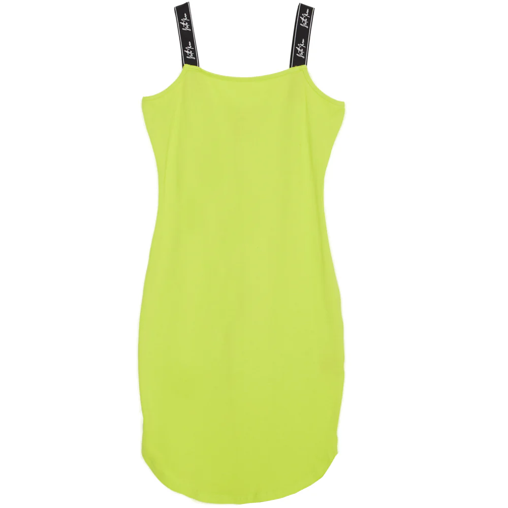 Robe bretelles signature vert