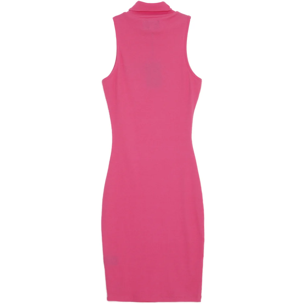 Robe col montant SXT rose fluo - Image 7