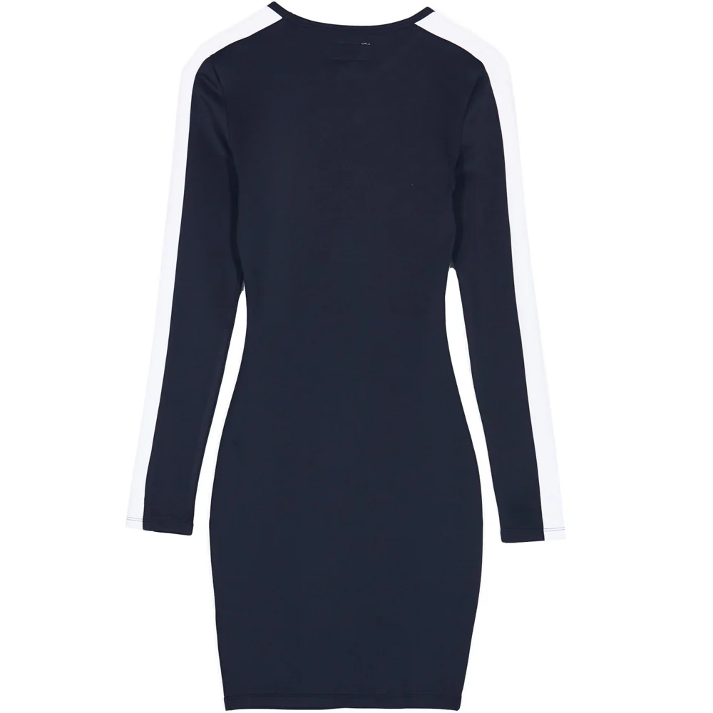 Robe moulante bandes noir blanc - Image 5