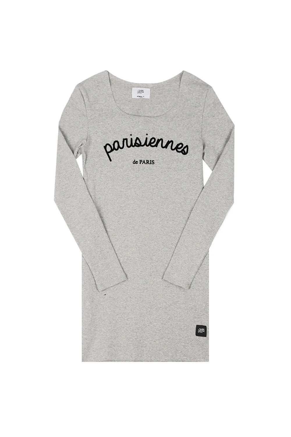 Robe Parisiennes manches longues gris W1966ADR