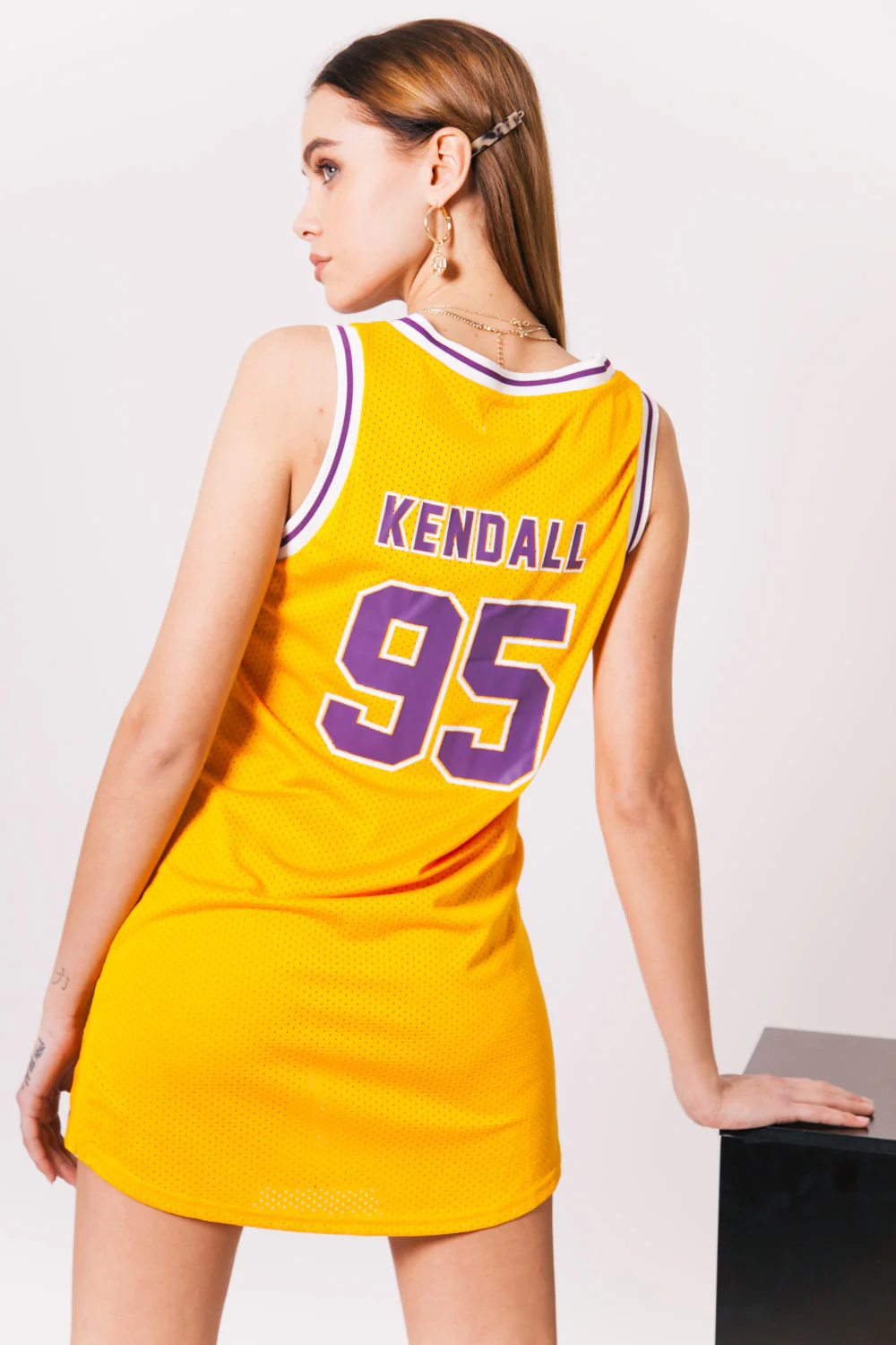 Robe T-Shirt Kendall 95 jaune - Image 6
