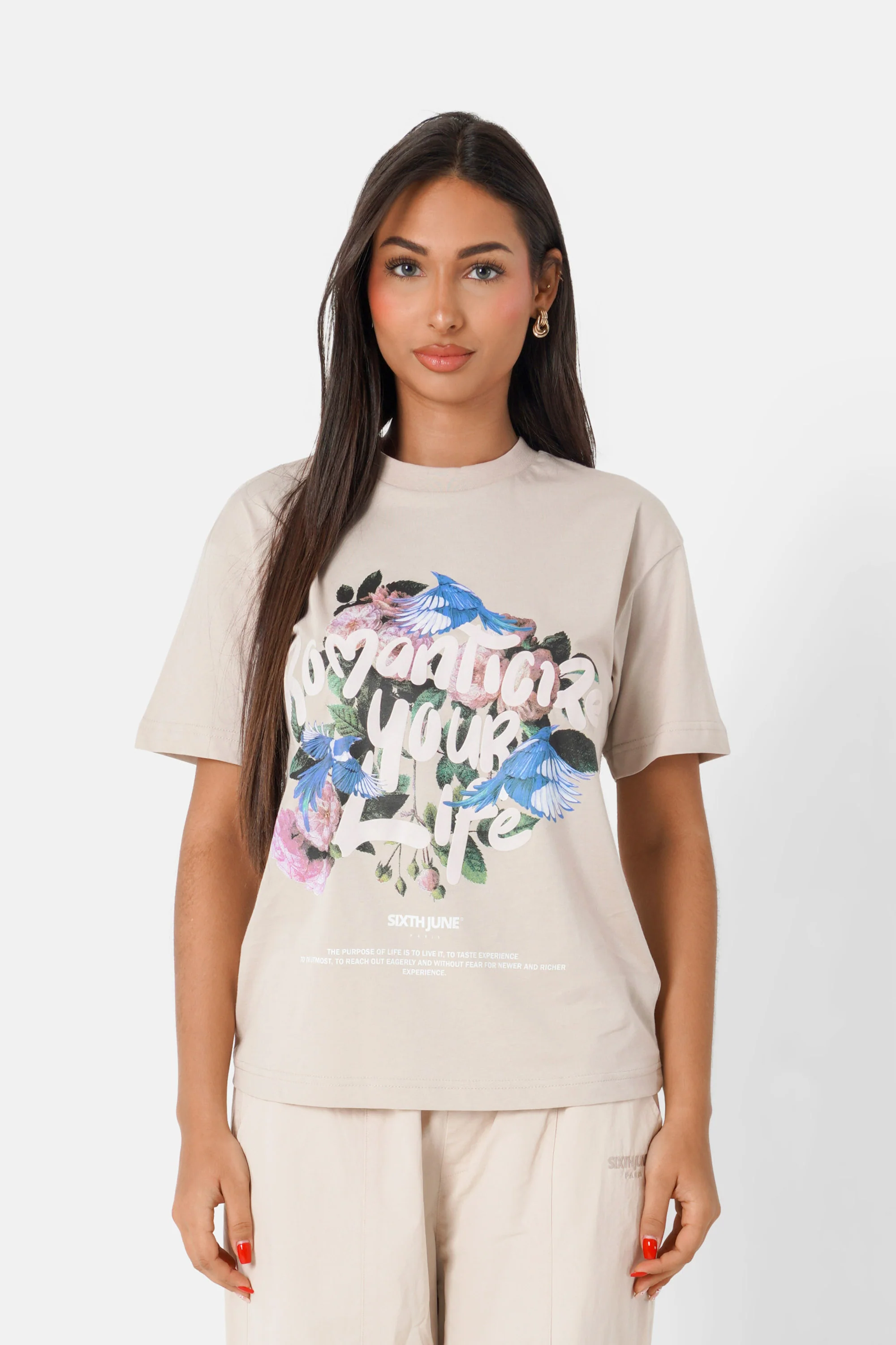 ROMANTICIZE printed s/s t-shirt