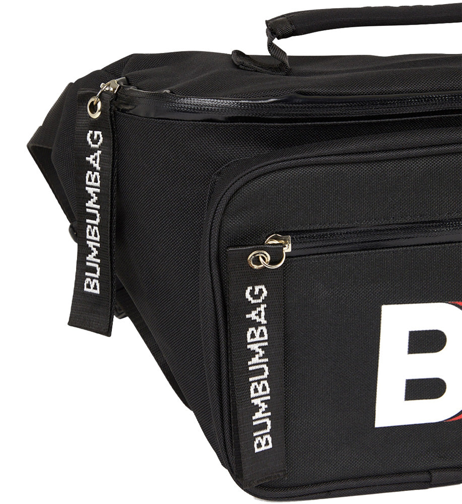 Sac banane logo double zips XXL noir - Image 11