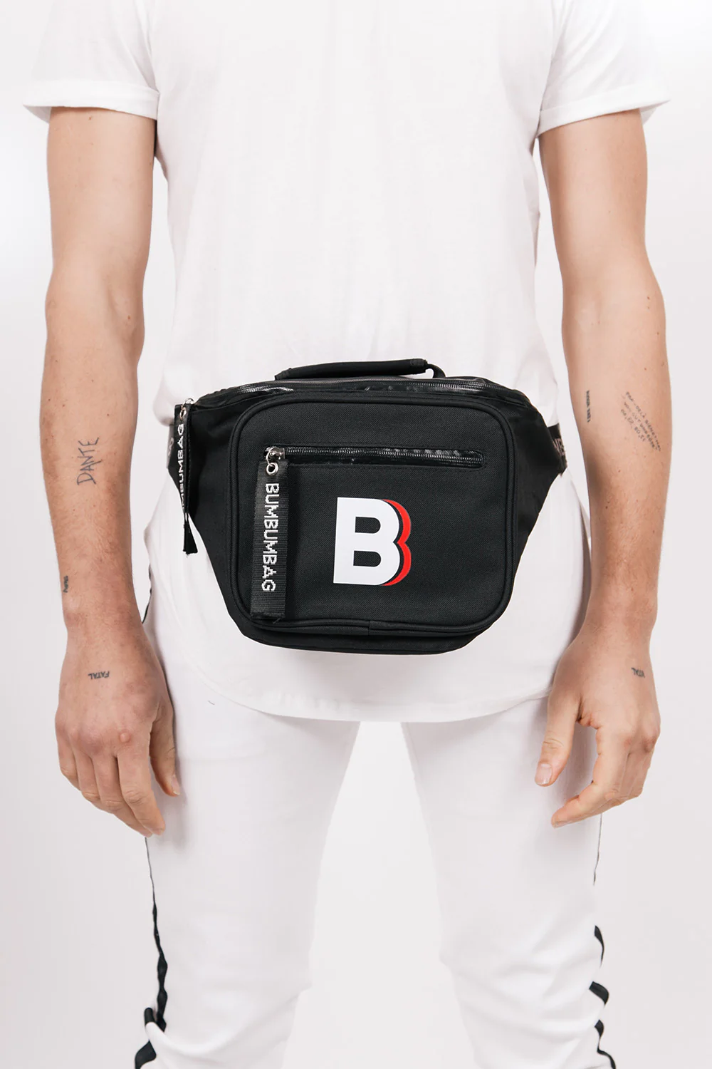 Sac banane logo double zips XXL noir - Image 6