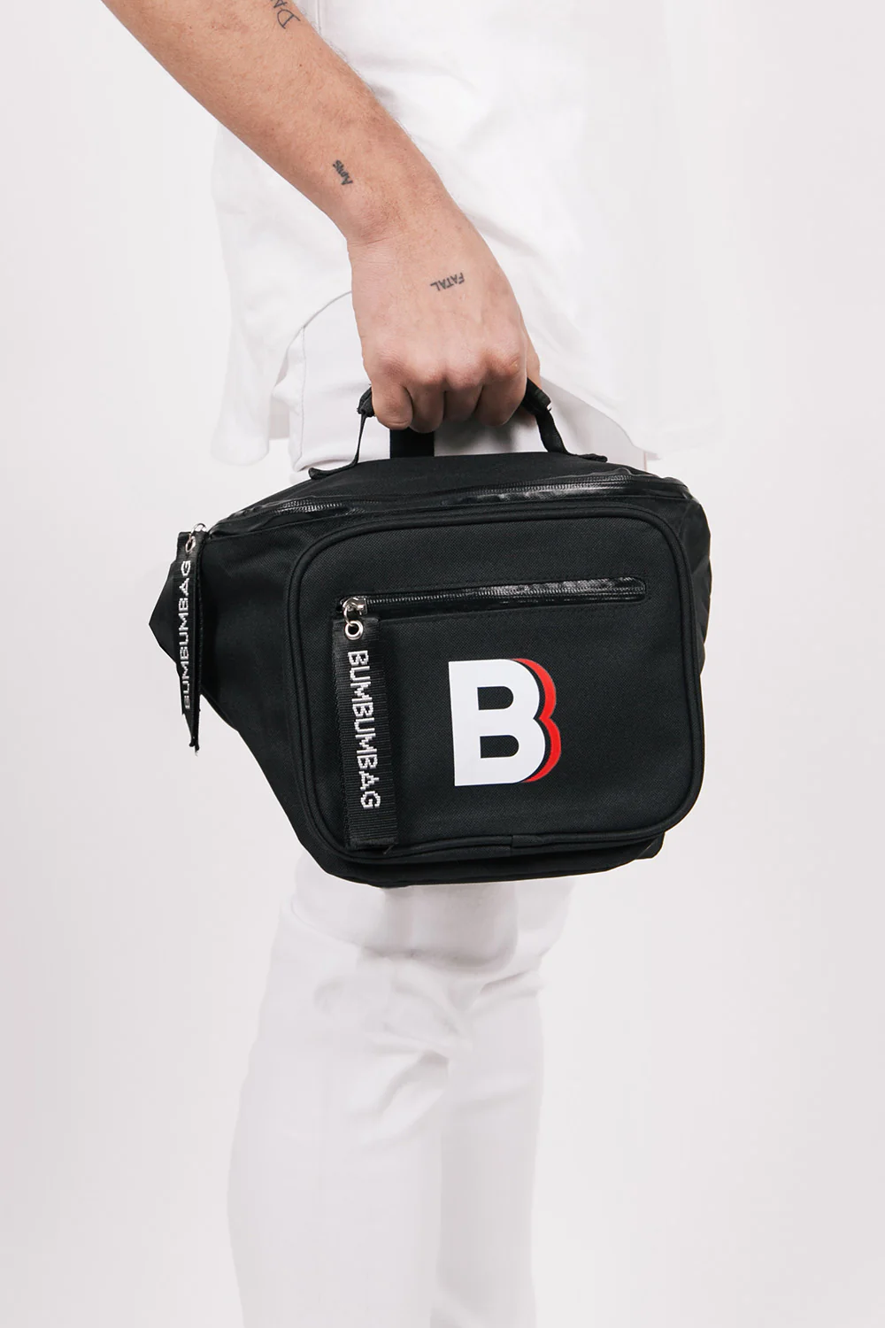 Sac banane logo double zips XXL noir - Image 7