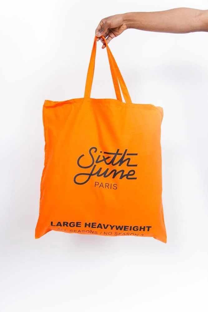 Sac en tissu logo orange