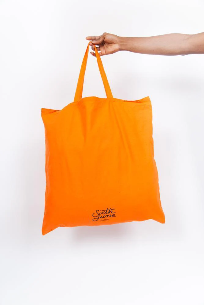 Sac en tissu logo orange - Image 3