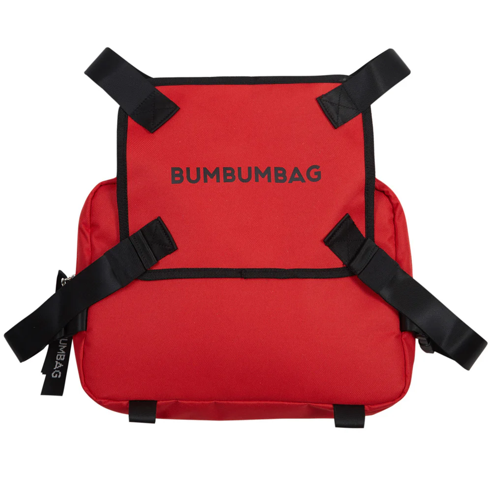 Sac poitrine texte zips rouge - Image 4