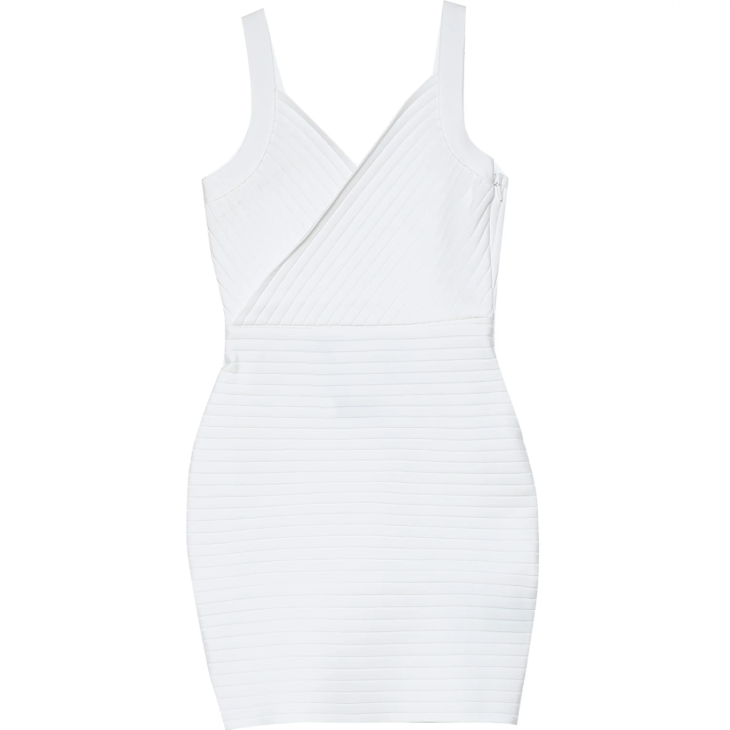Robe moulante bretelles blanc