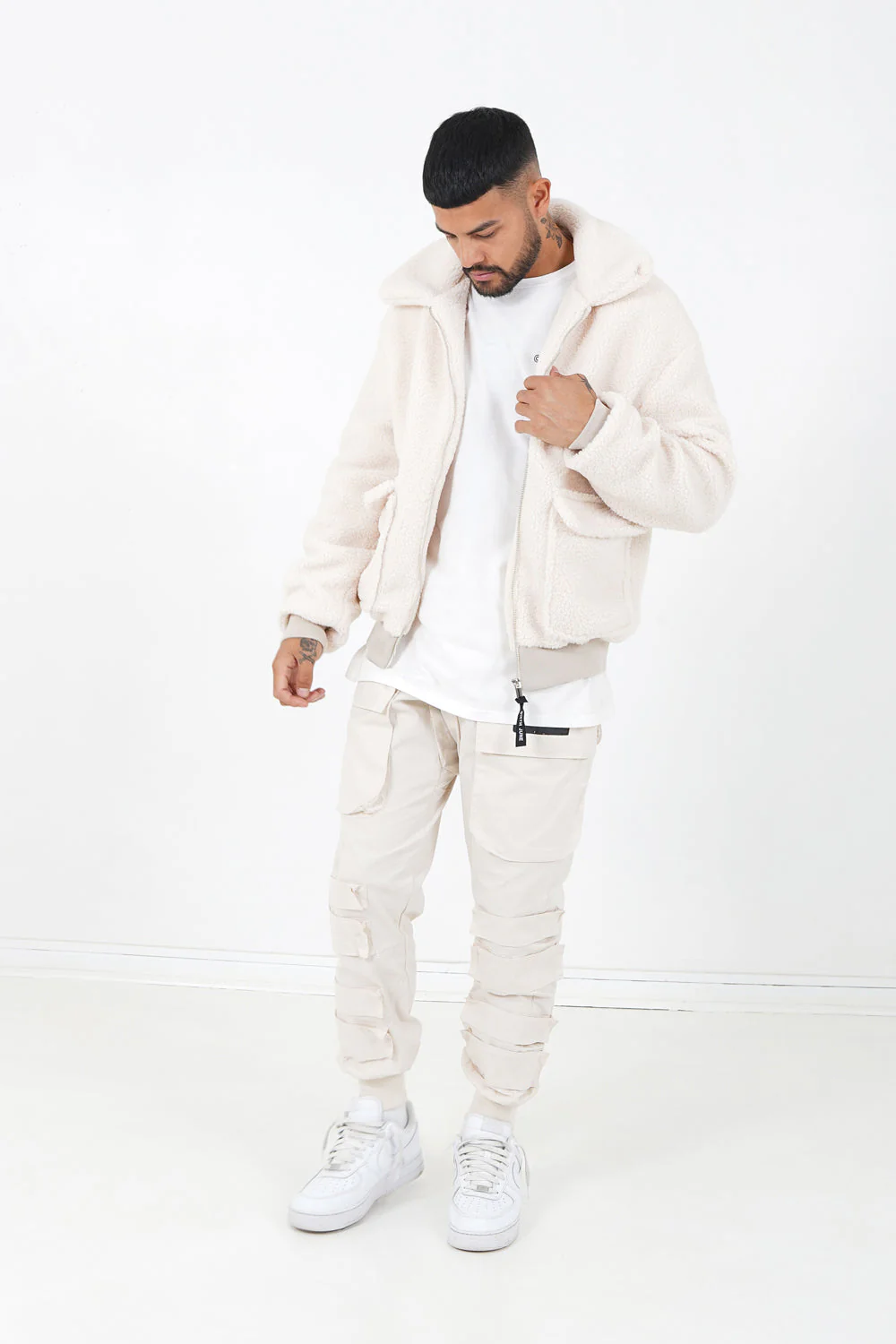 Veste sherpa cosy Blanc cassé - Image 2
