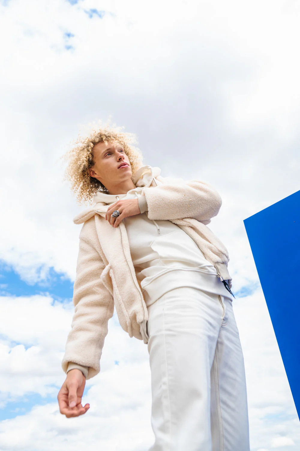 Veste sherpa cosy Blanc cassé - Image 6