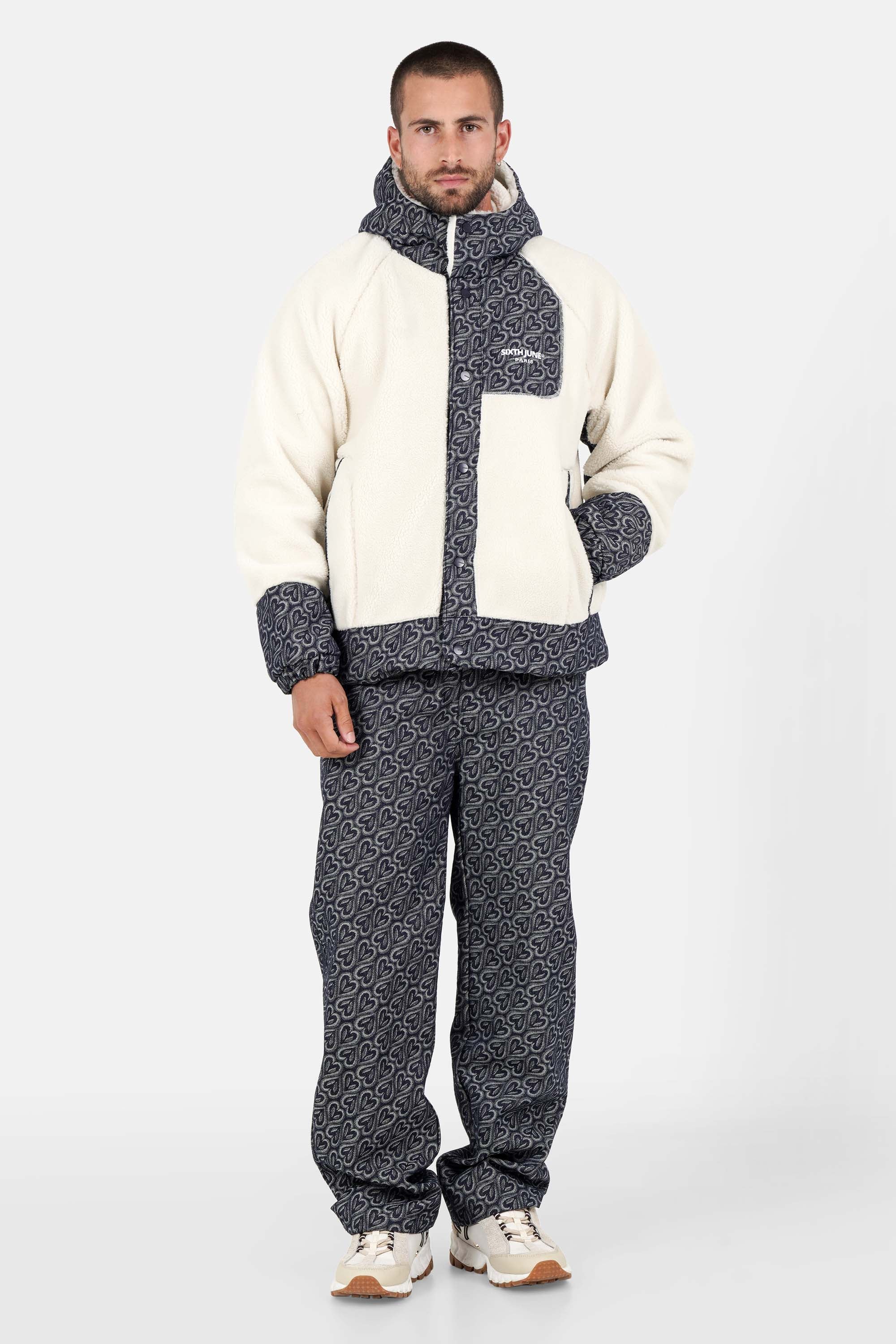 SHERPA heart denim jacket - Image 2