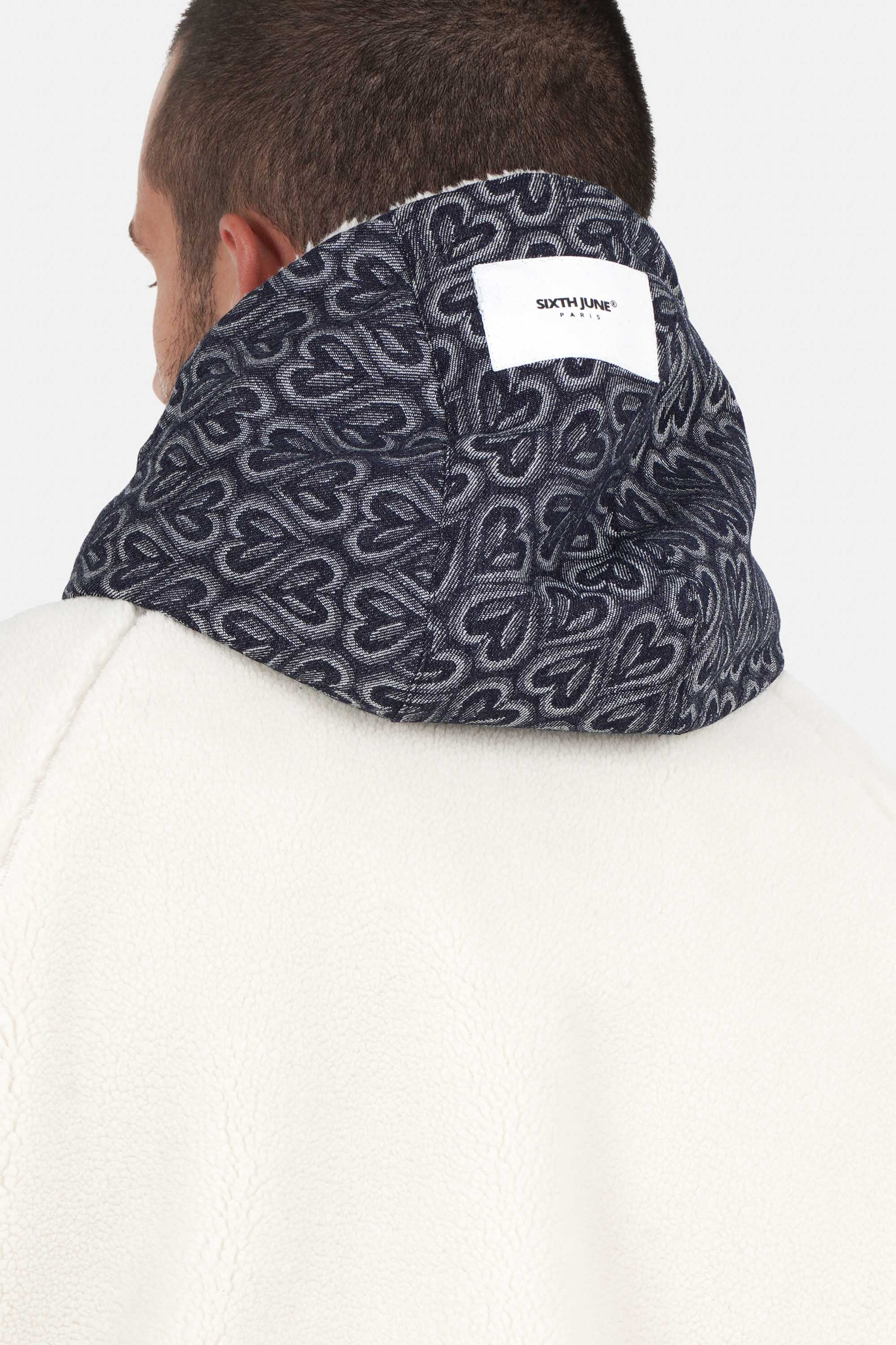 SHERPA heart denim jacket - Image 4