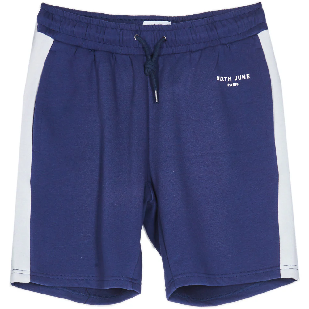 Short bandes logo bleu