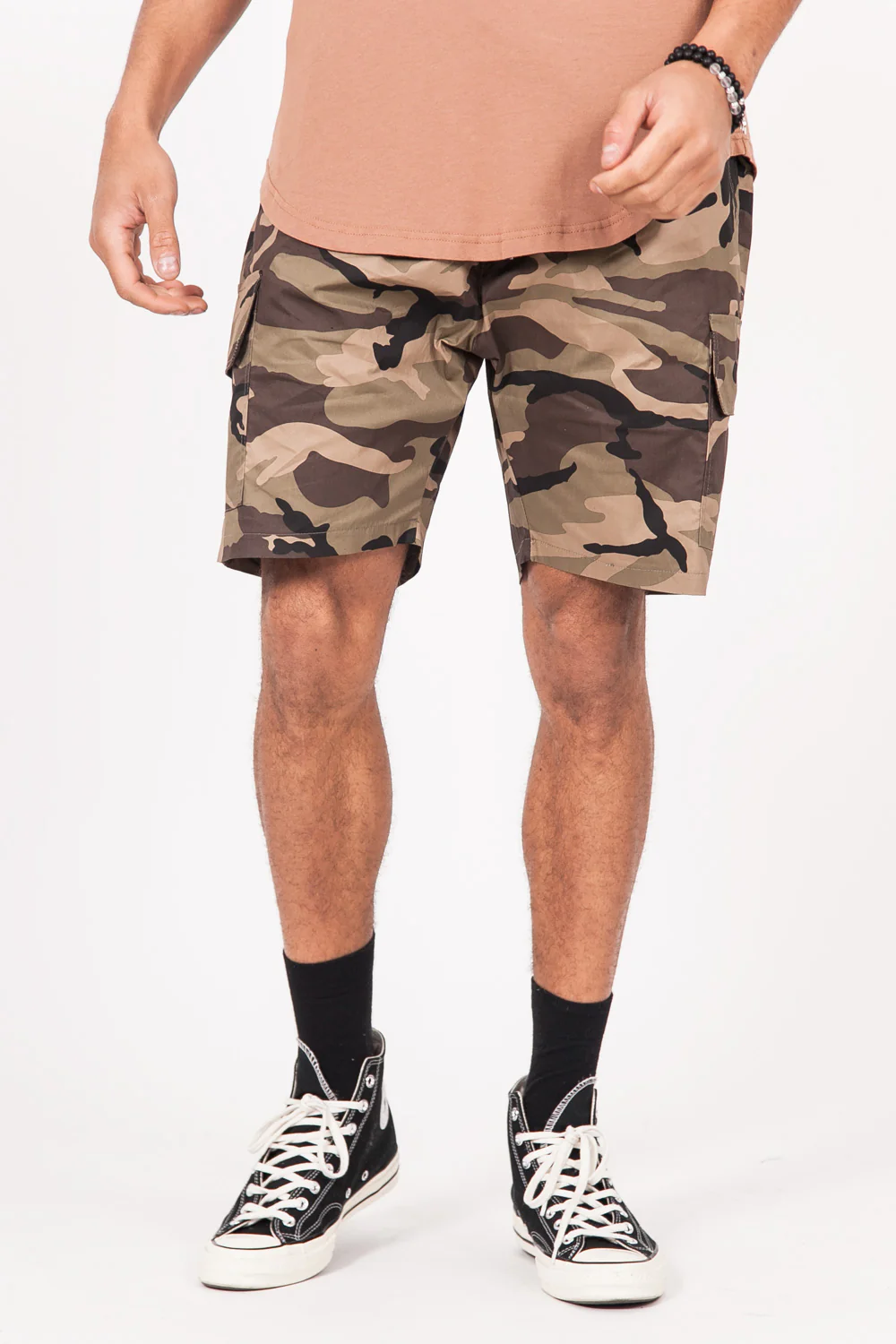 Short camouflage cargo vert - Image 2