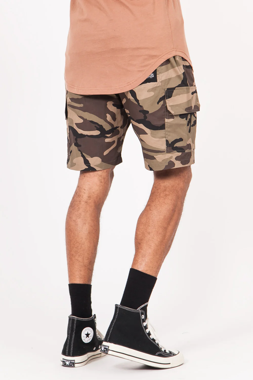 Short camouflage cargo vert - Image 3