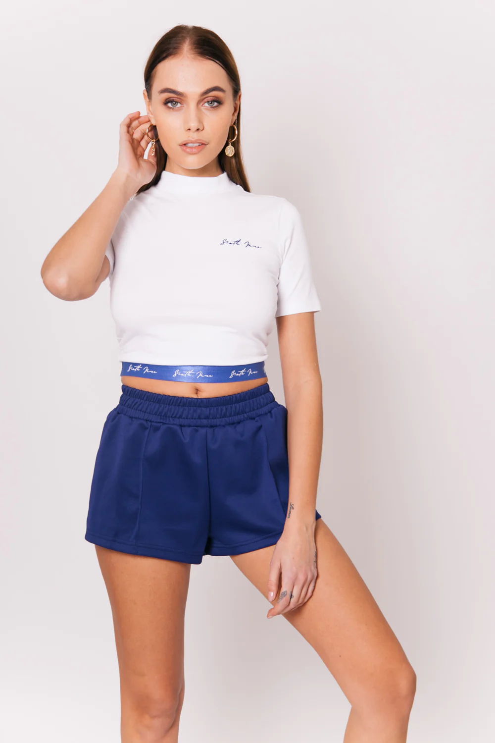Short court logo signature bleu - Image 4