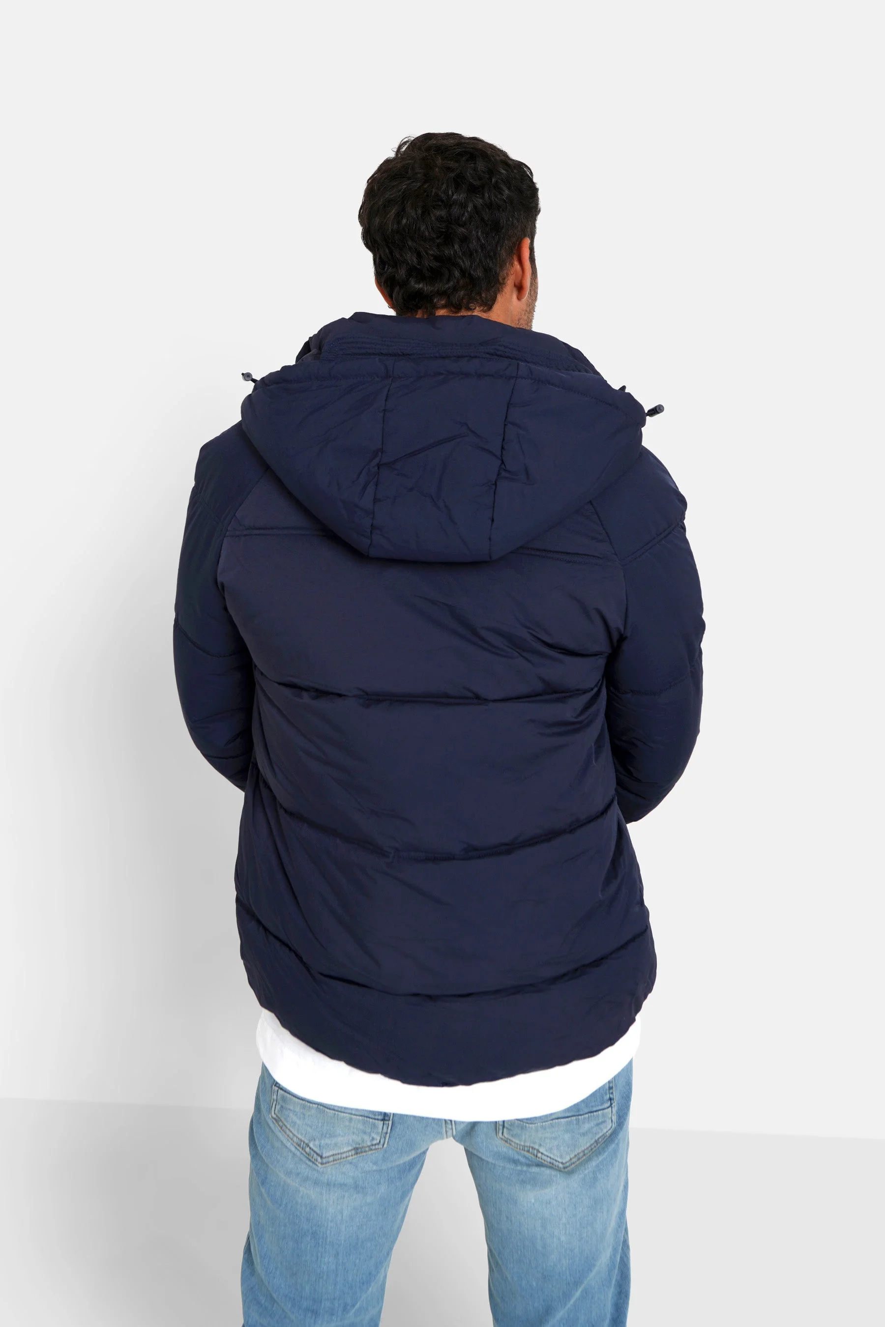 Doudoune courte zip imprimé Bleu - Image 5