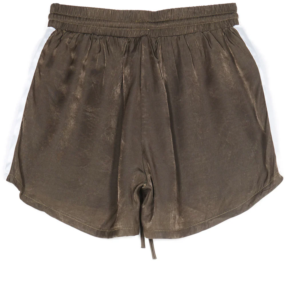 Short satin bande kaki - Image 6