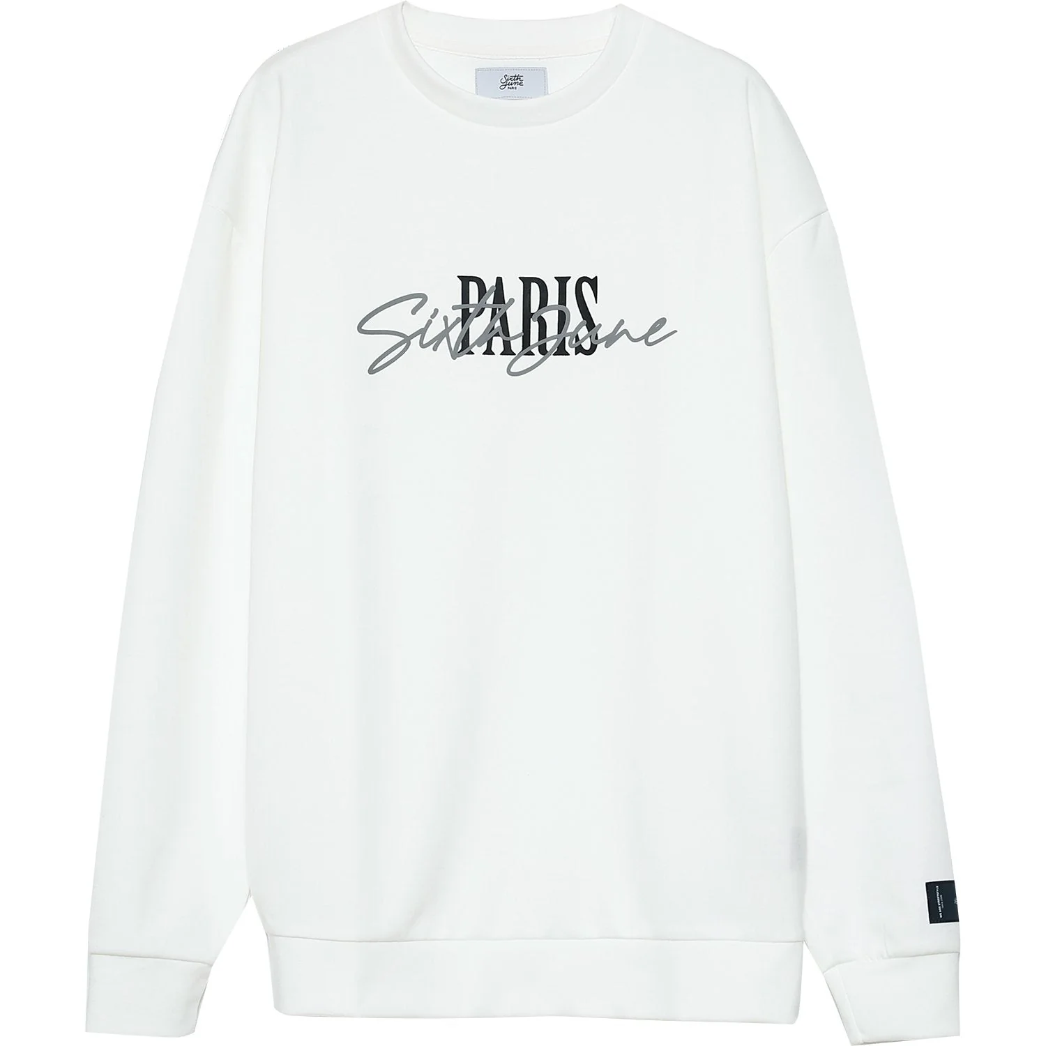 Sweatshirt signature PARIS Blanc - Image 6