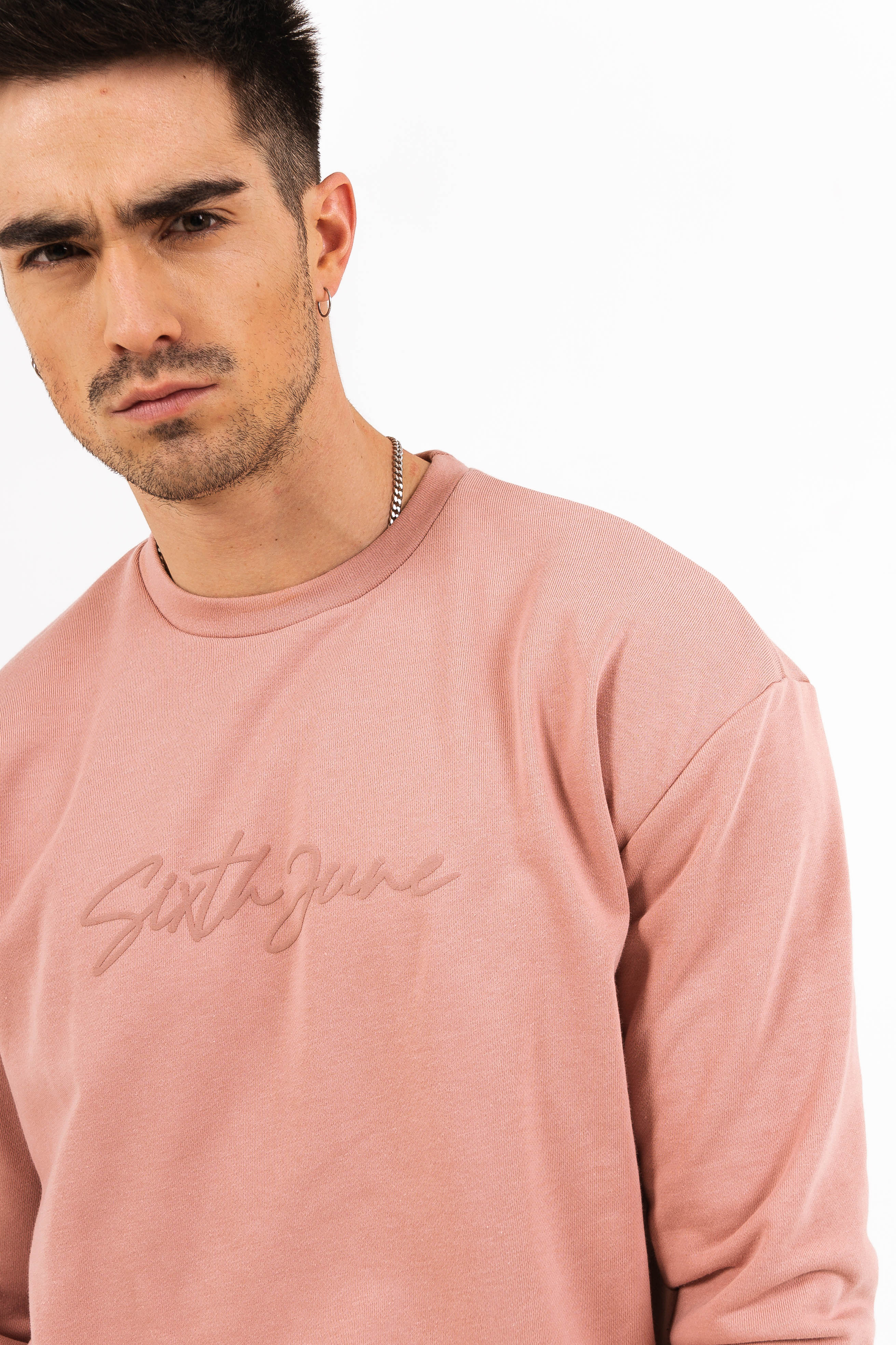 Sweatshirt logo signature relief rose - Image 3
