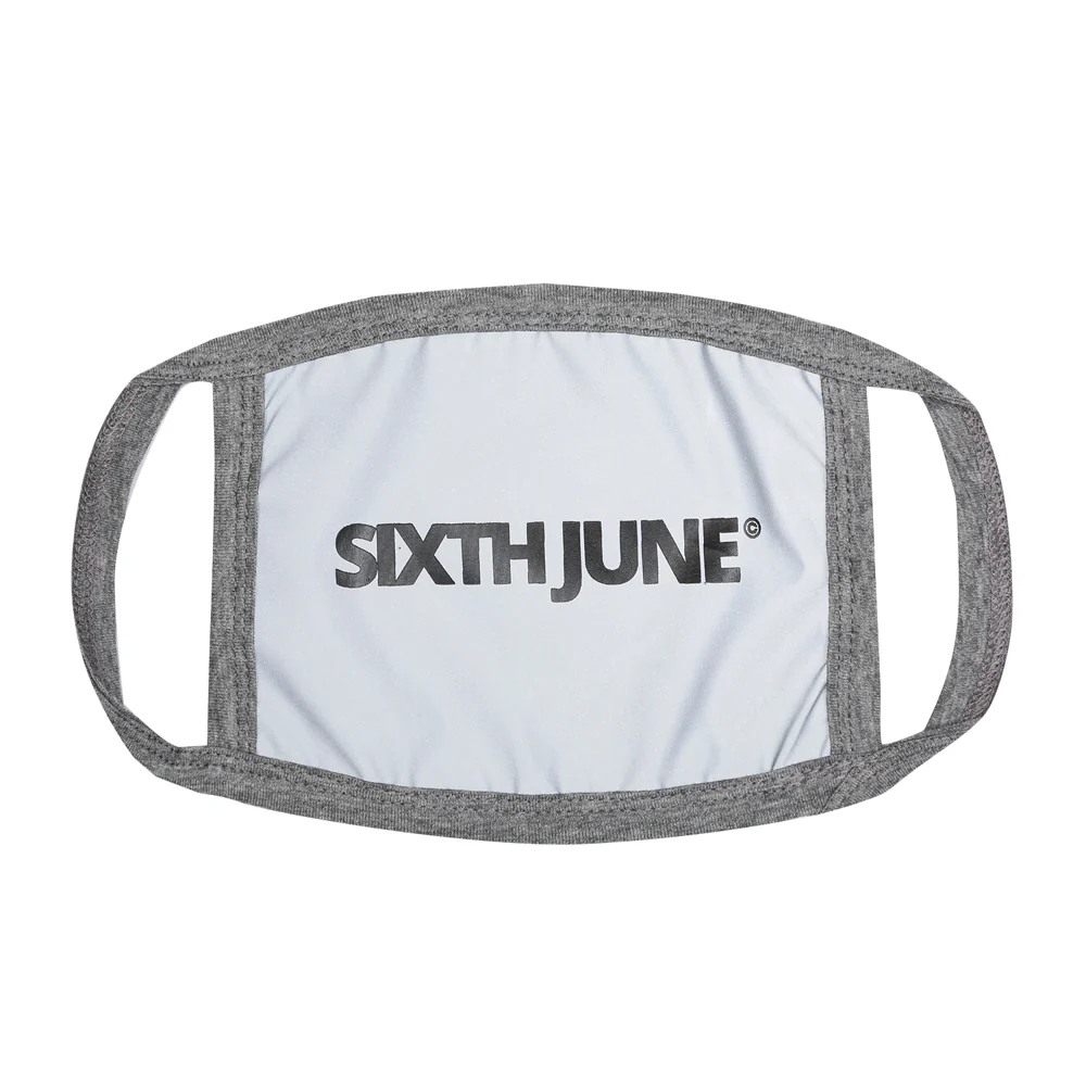 Masque réfléchissant logo Sixth June gris