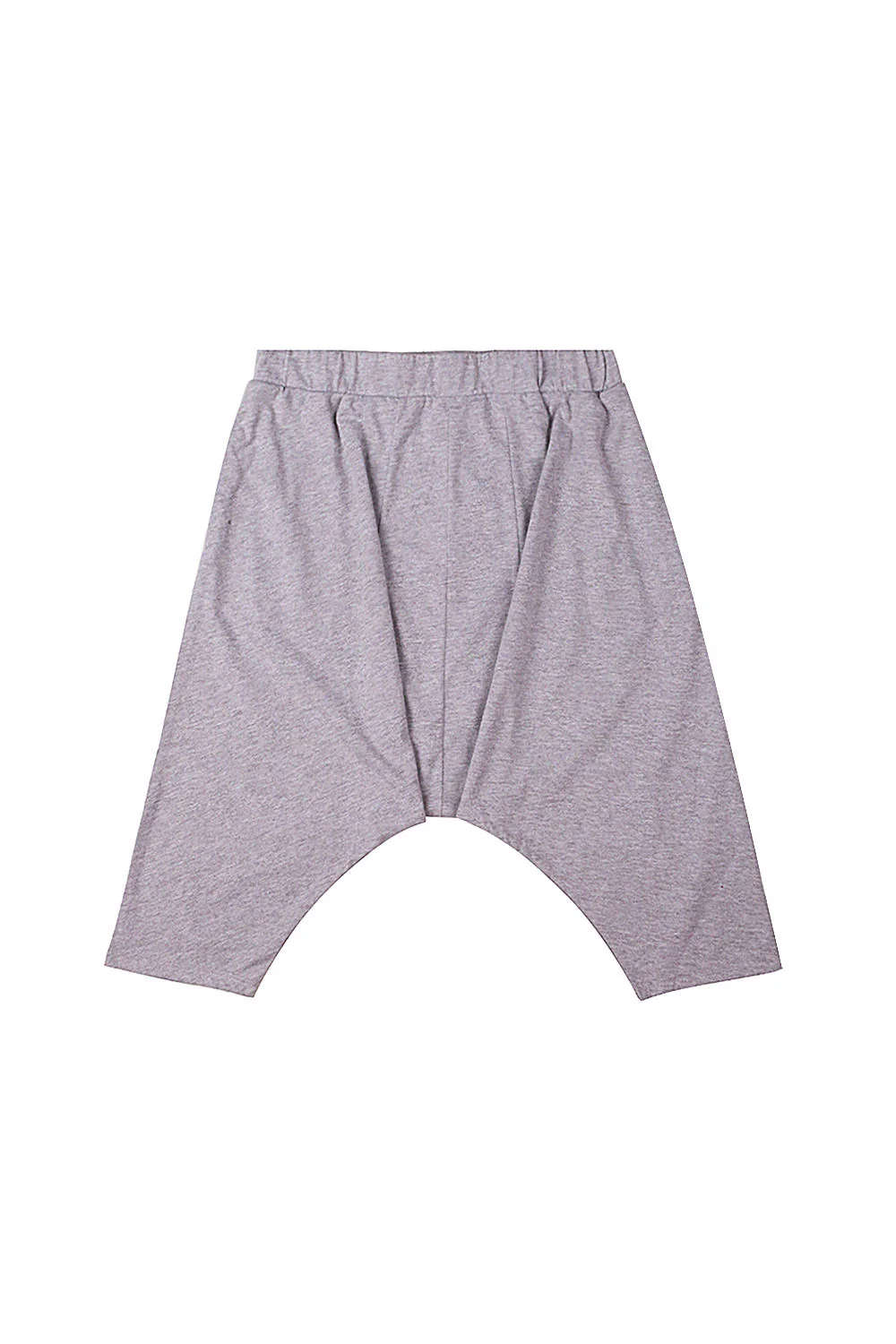 Short sarouel uni gris clair 1876V