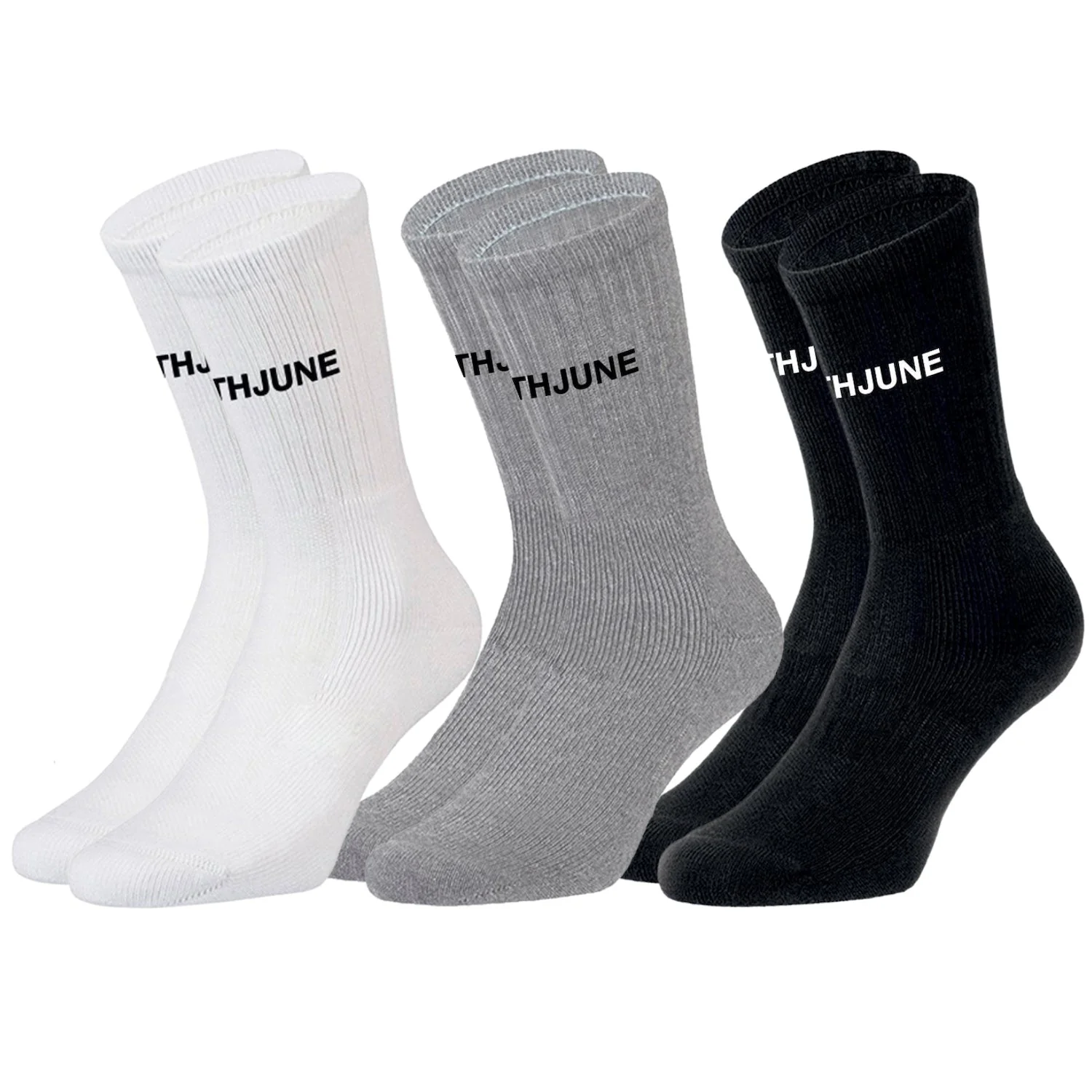 Lot de 3 différentes paires de chaussettes logo Multicolore