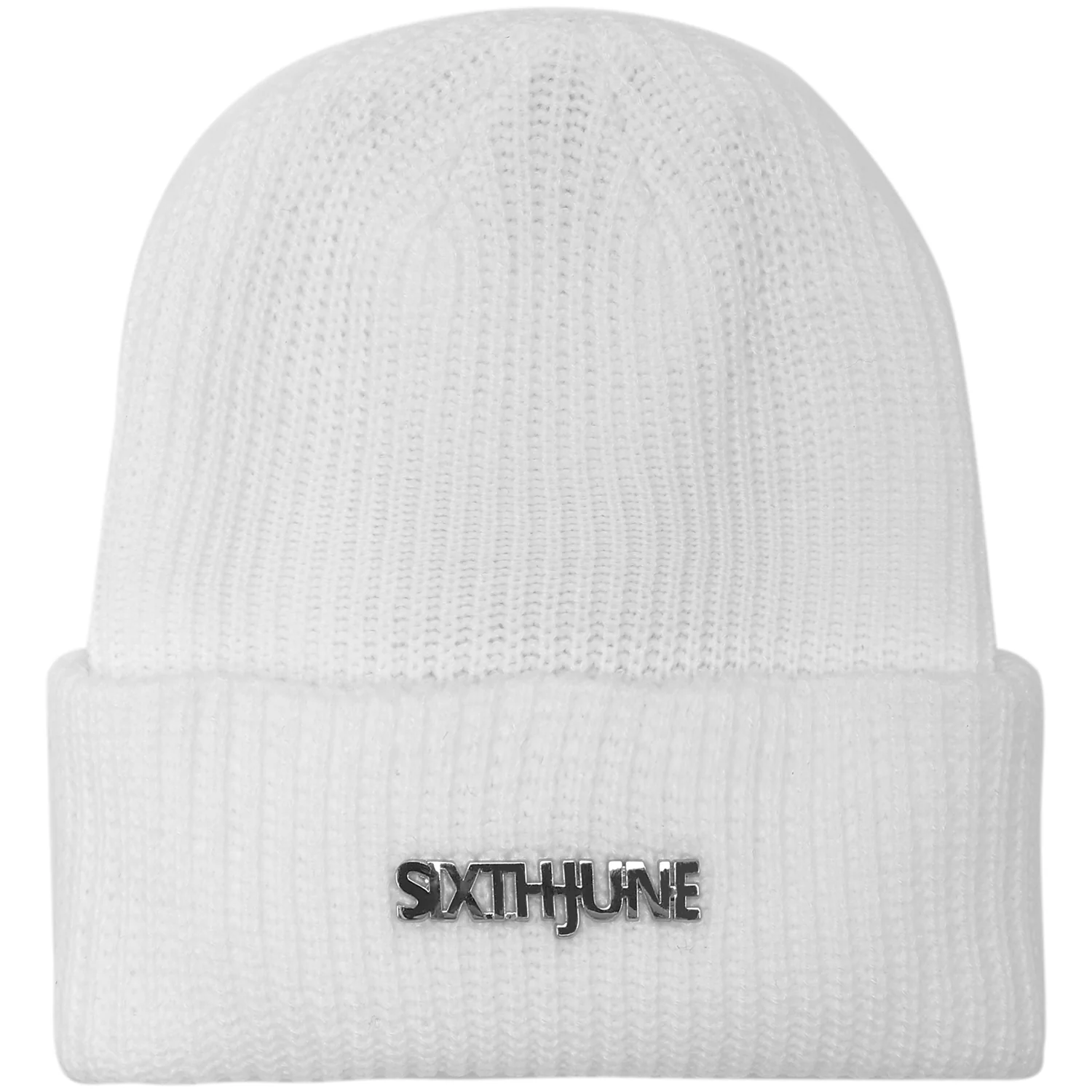 Bonnet logo métallique Blanc