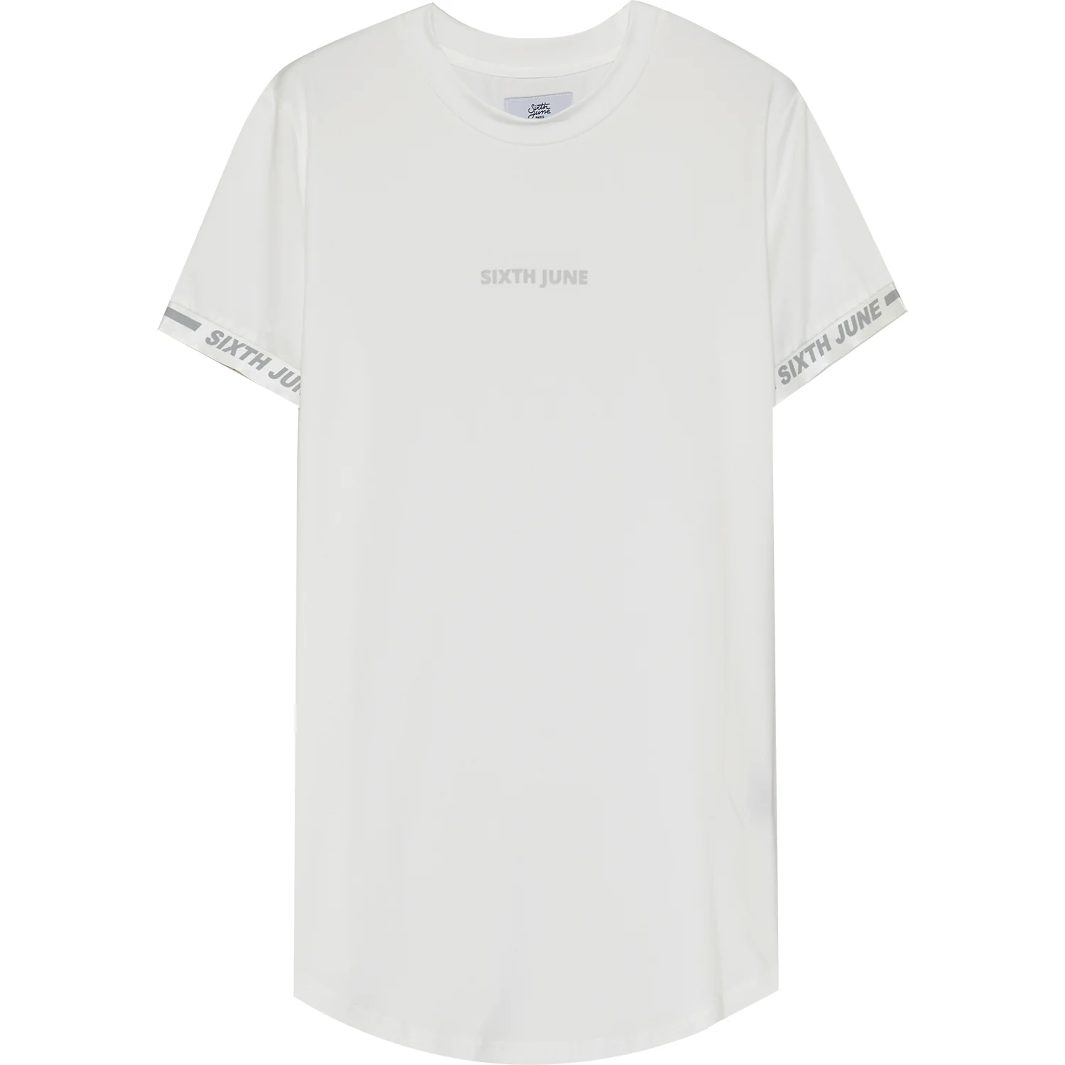 T-shirt maillot logo manche blanc