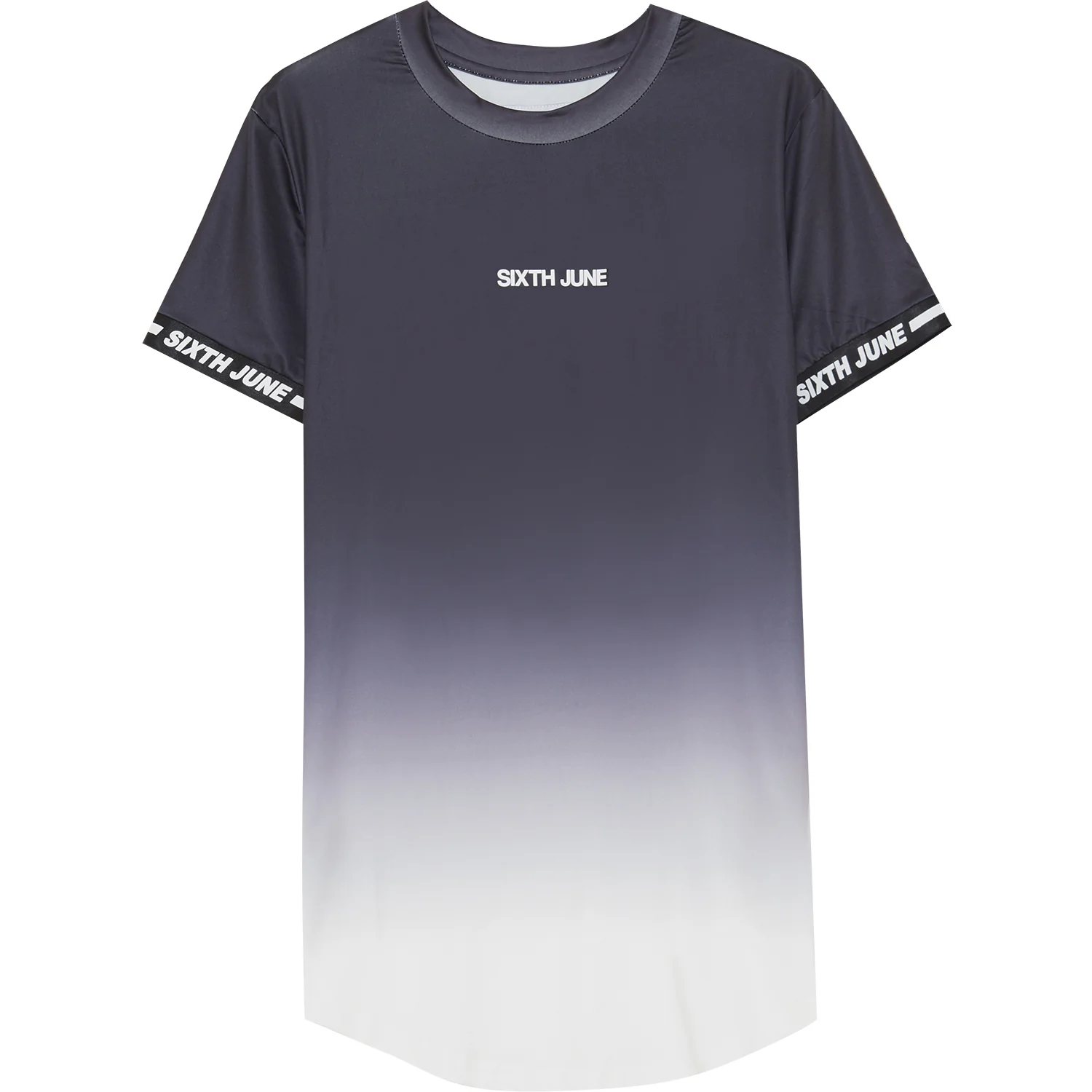 T-shirt maillot tie dye manche noir blanc