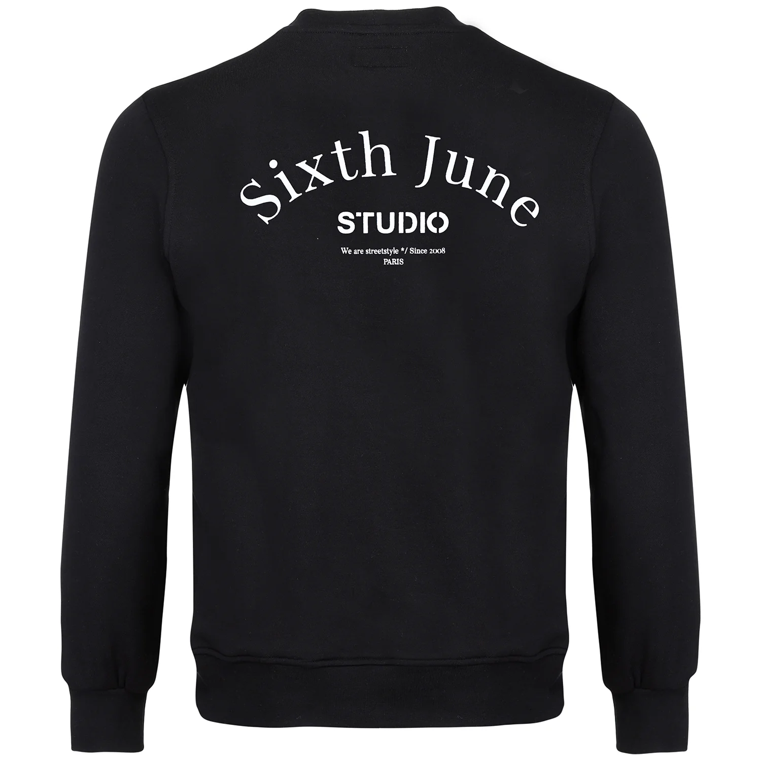 Sweatshirt studio imprimé noir