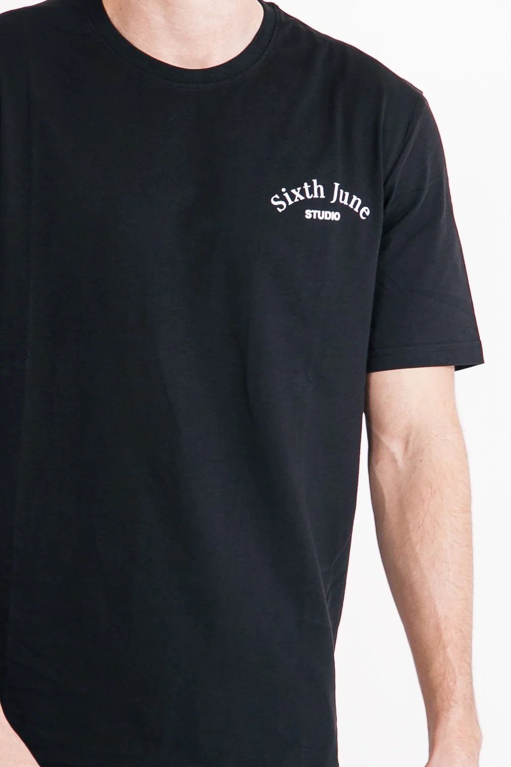 T-shirt studio imprimé noir - Image 3