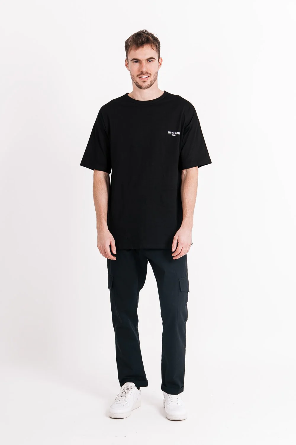 T-shirt studio imprimé noir - Image 6