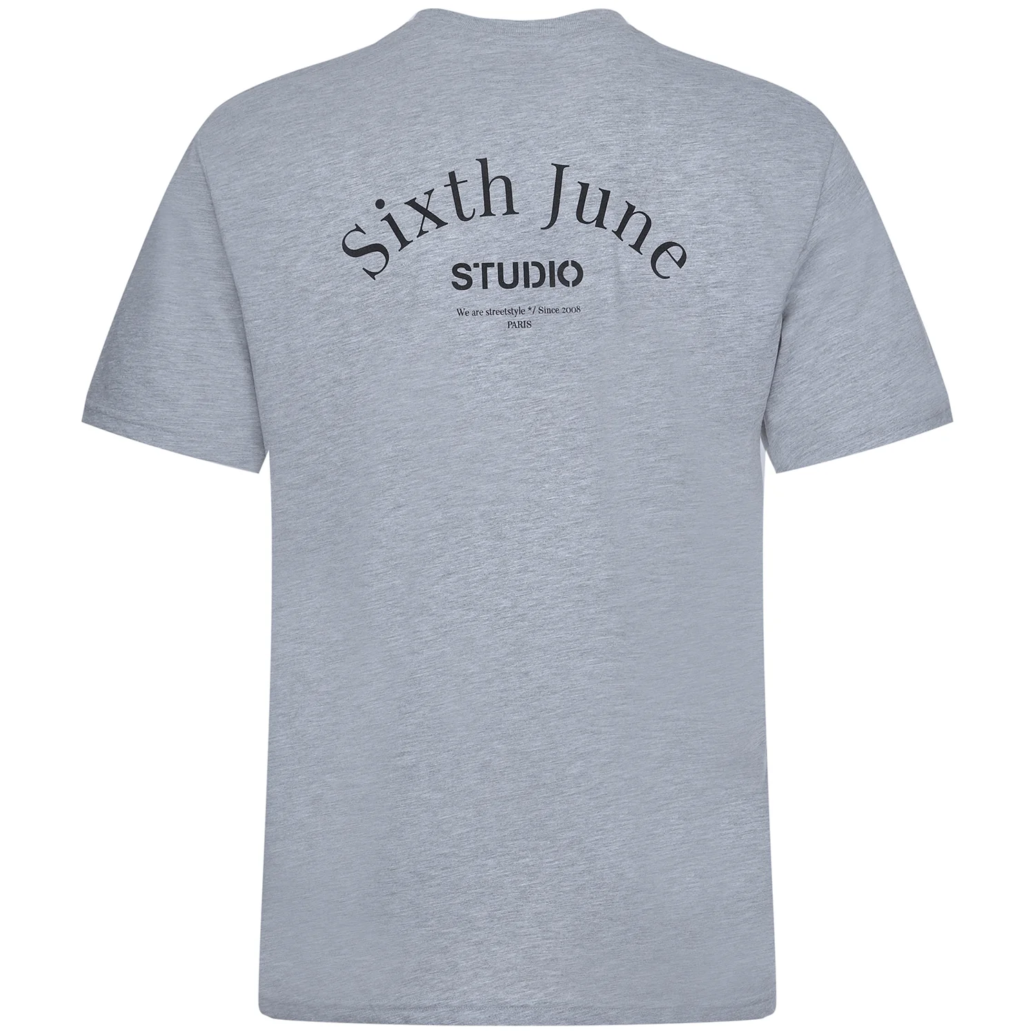 T-shirt studio imprimé gris