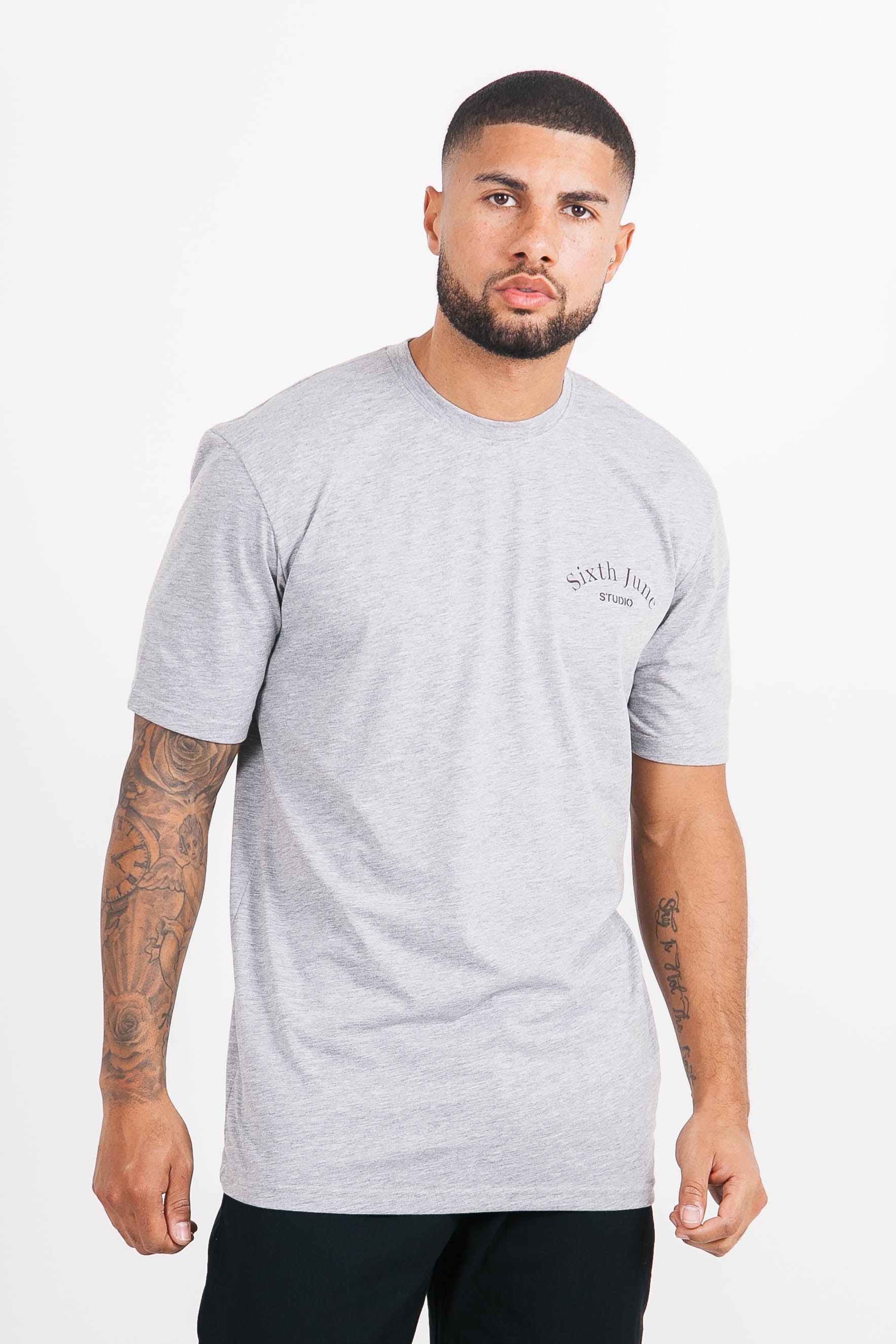 T-shirt studio imprimé gris - Image 2