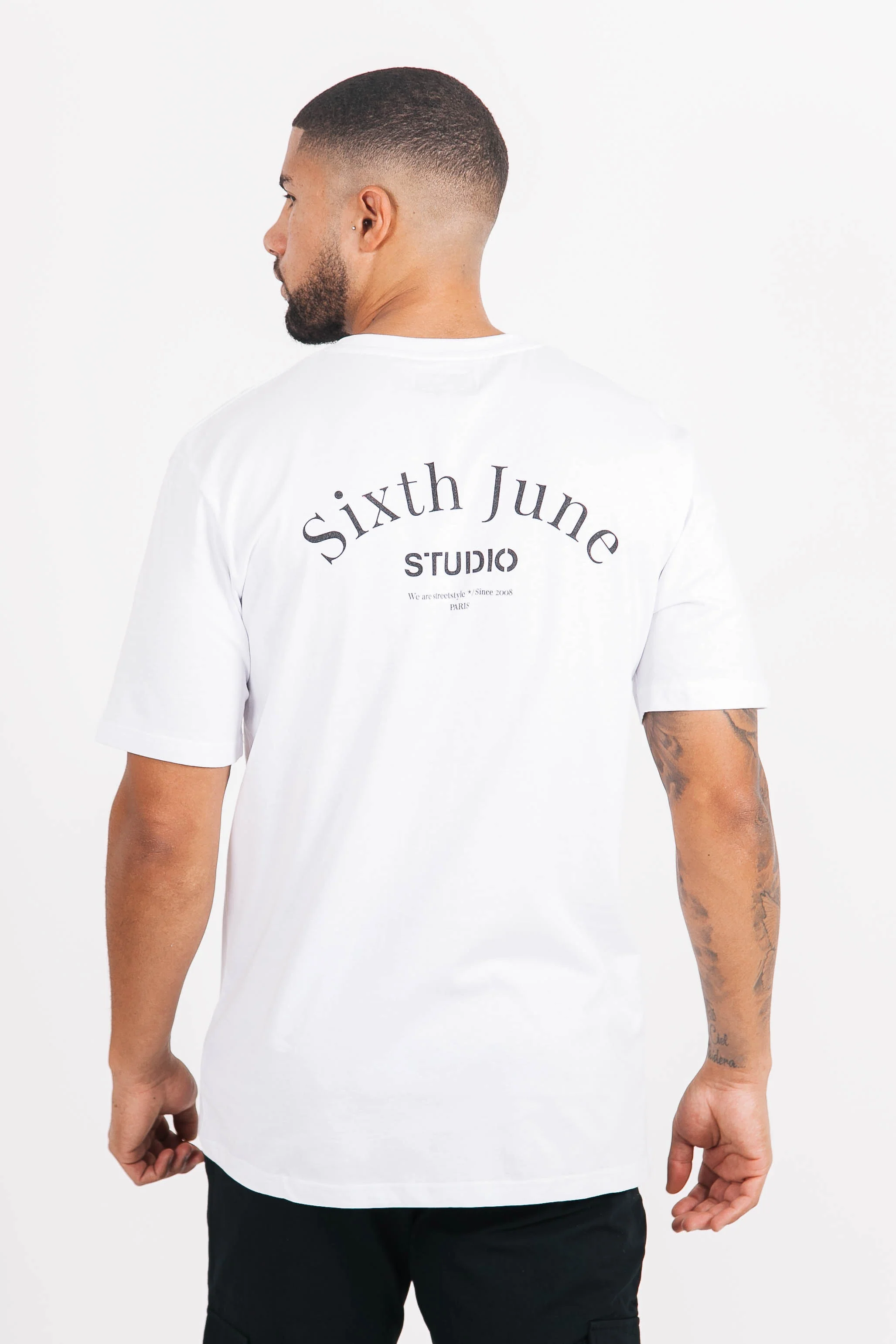 T-shirt studio imprimé blanc - Image 5