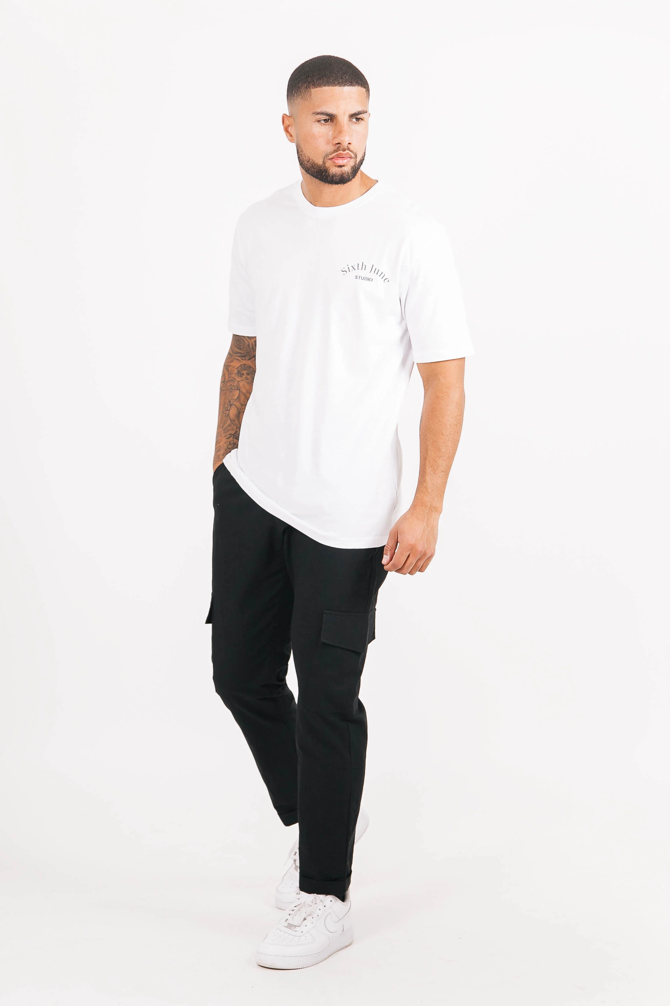 T-shirt studio imprimé blanc - Image 6