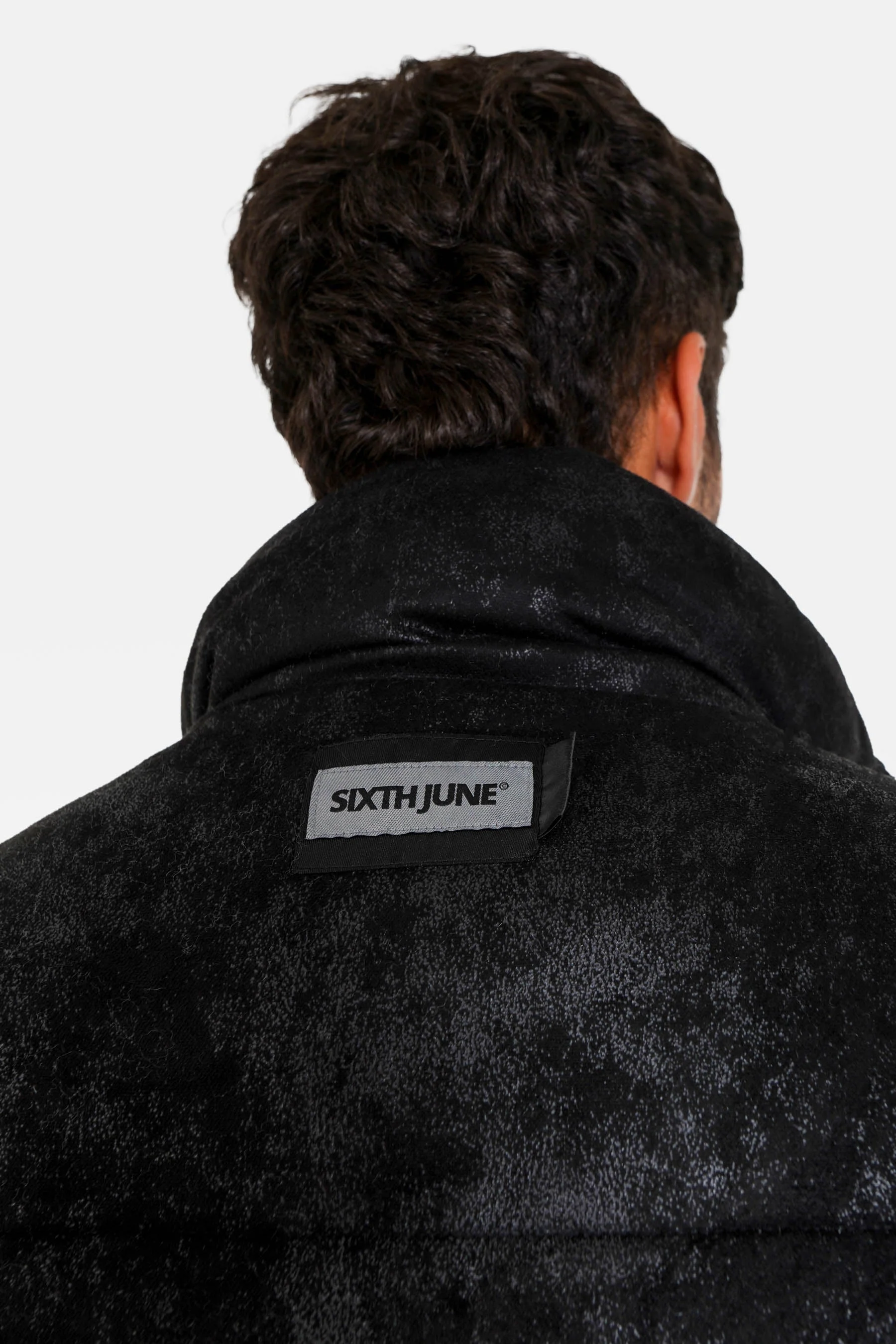 Doudoune imitation daim Noir - Image 3