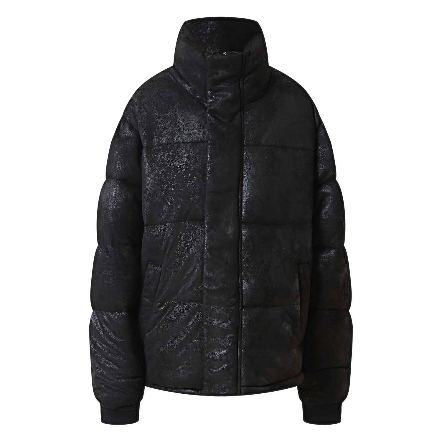 Doudoune imitation daim Noir - Image 6
