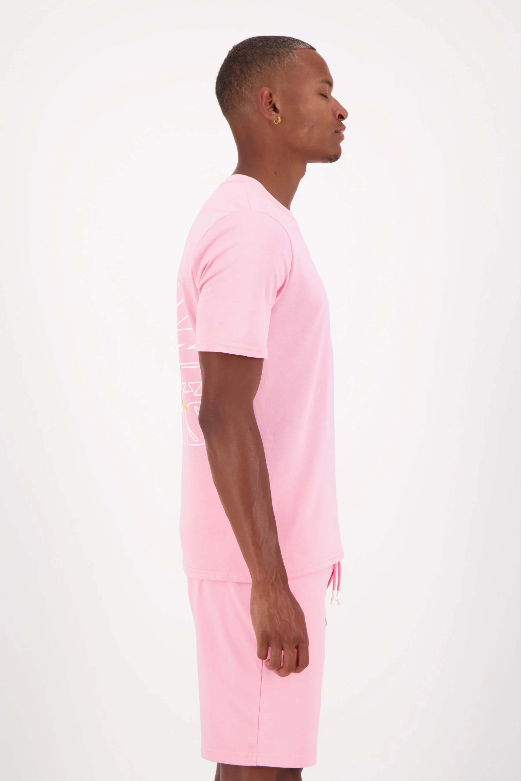 T-shirt imprimé logo fruit Rose - Image 4
