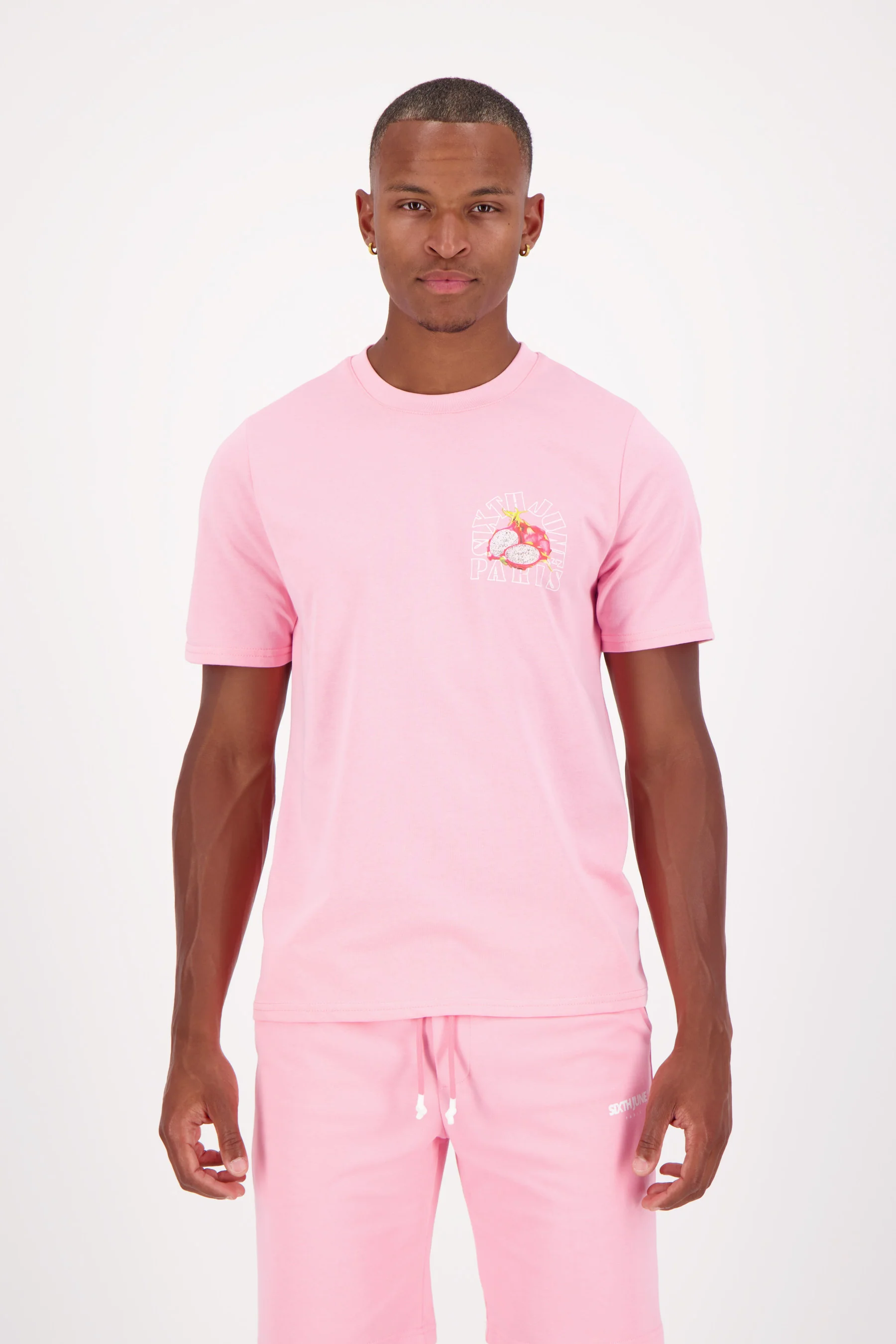 T-shirt imprimé logo fruit Rose - Image 5